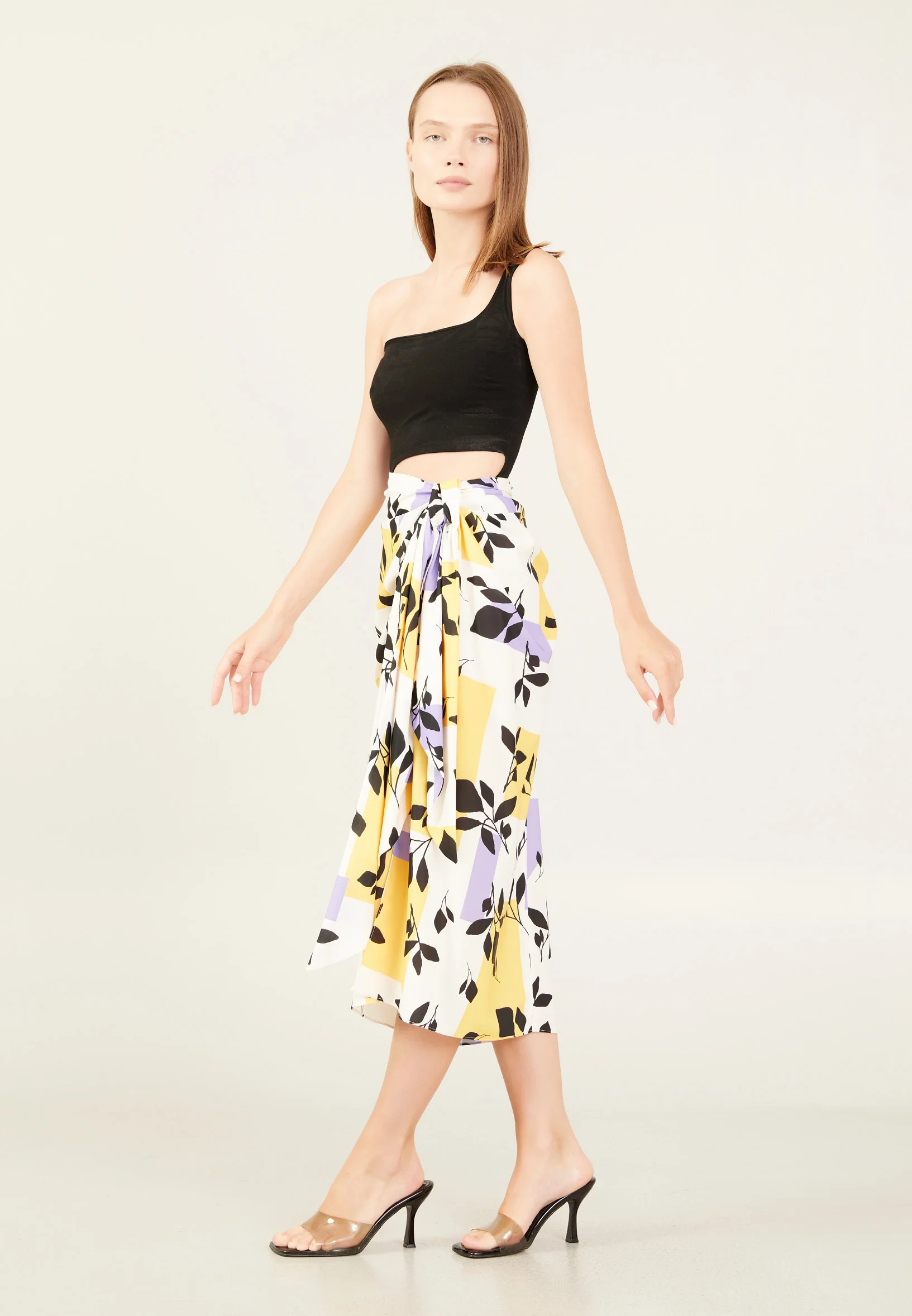 Midi Floral Regular Skirt ber23y3122 - Image 8