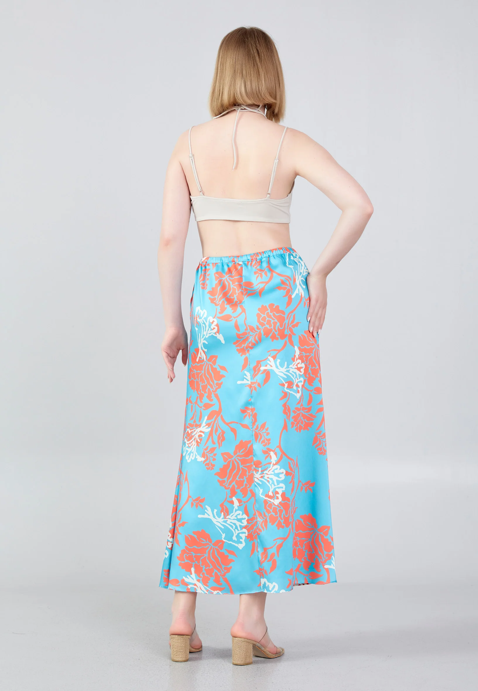 Midi Floral Regular Skirt ber23y3141 - Image 12