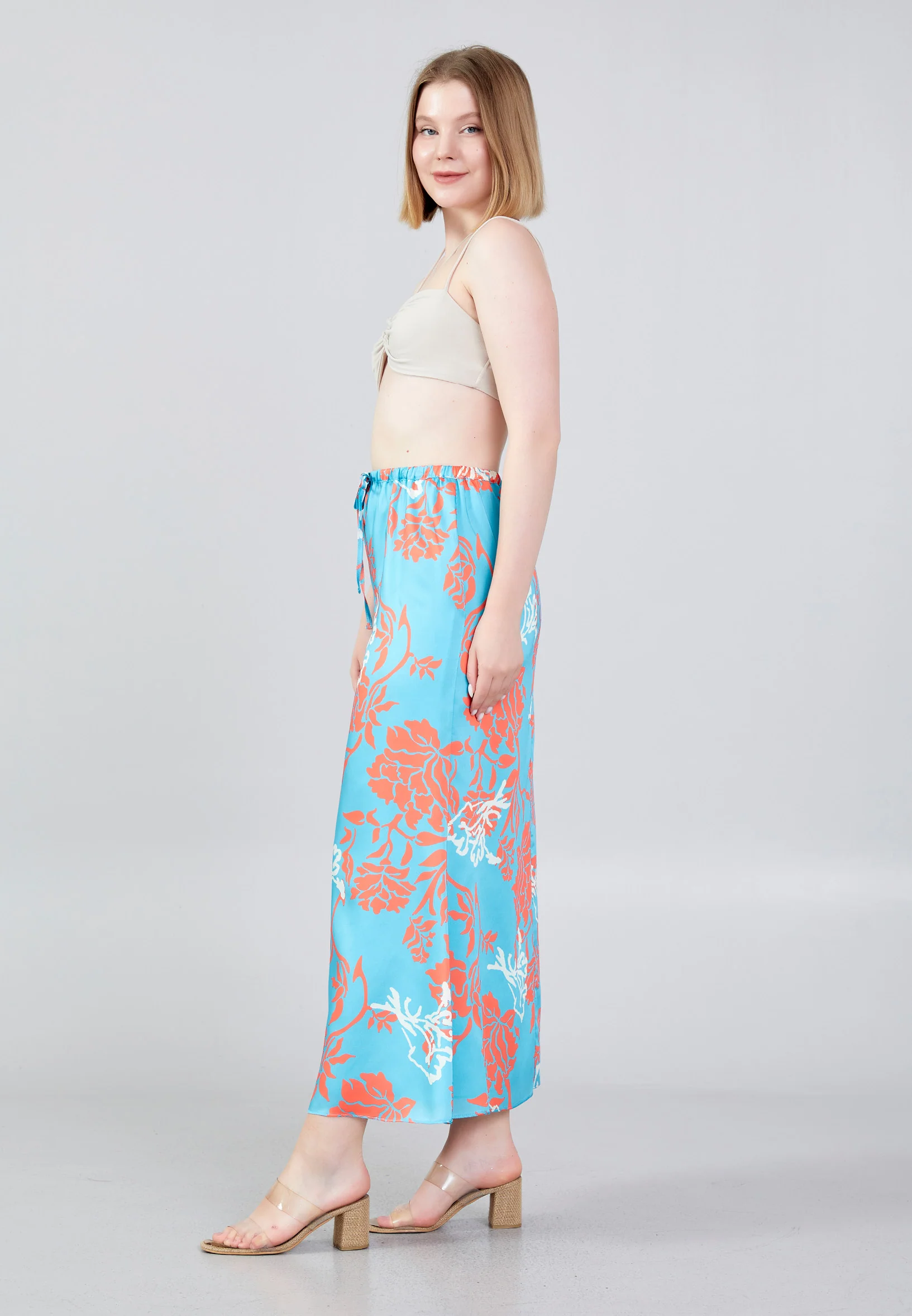 Midi Floral Regular Skirt ber23y3141 - Image 13