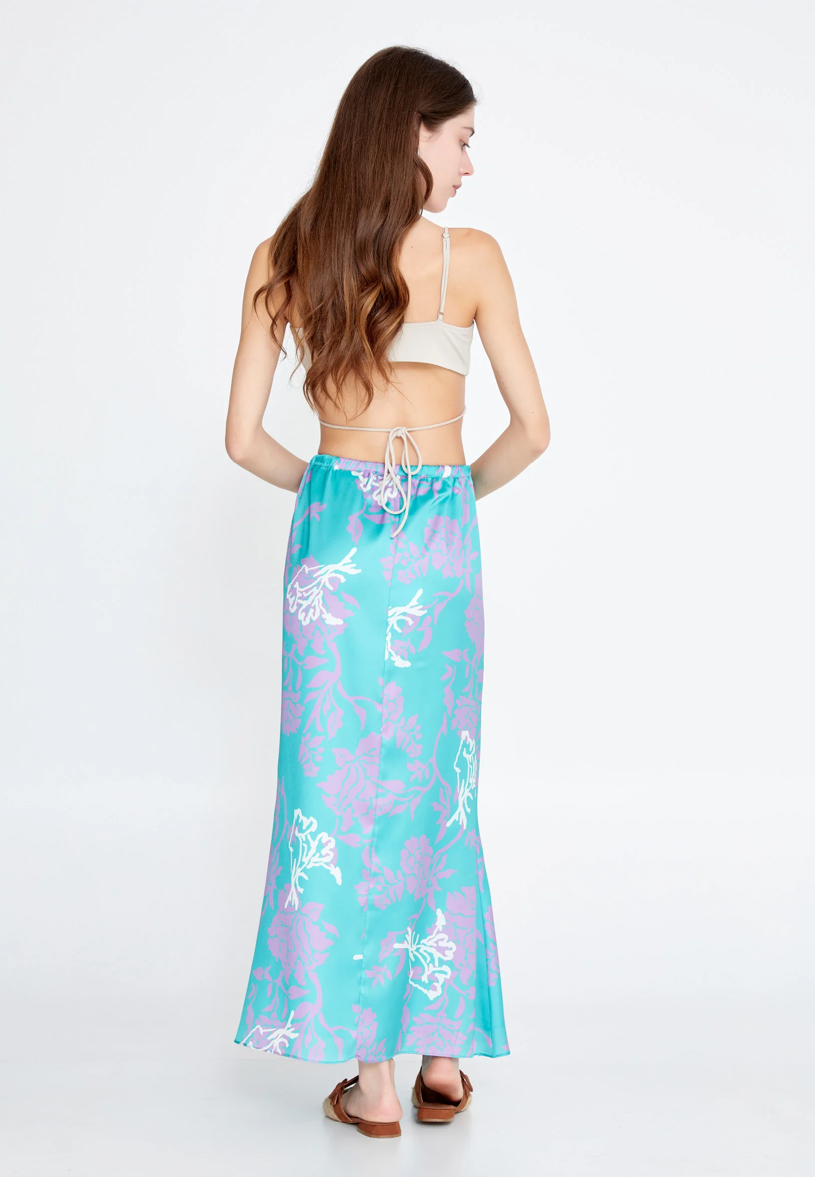 Midi Floral Regular Skirt ber23y3141 - Image 8