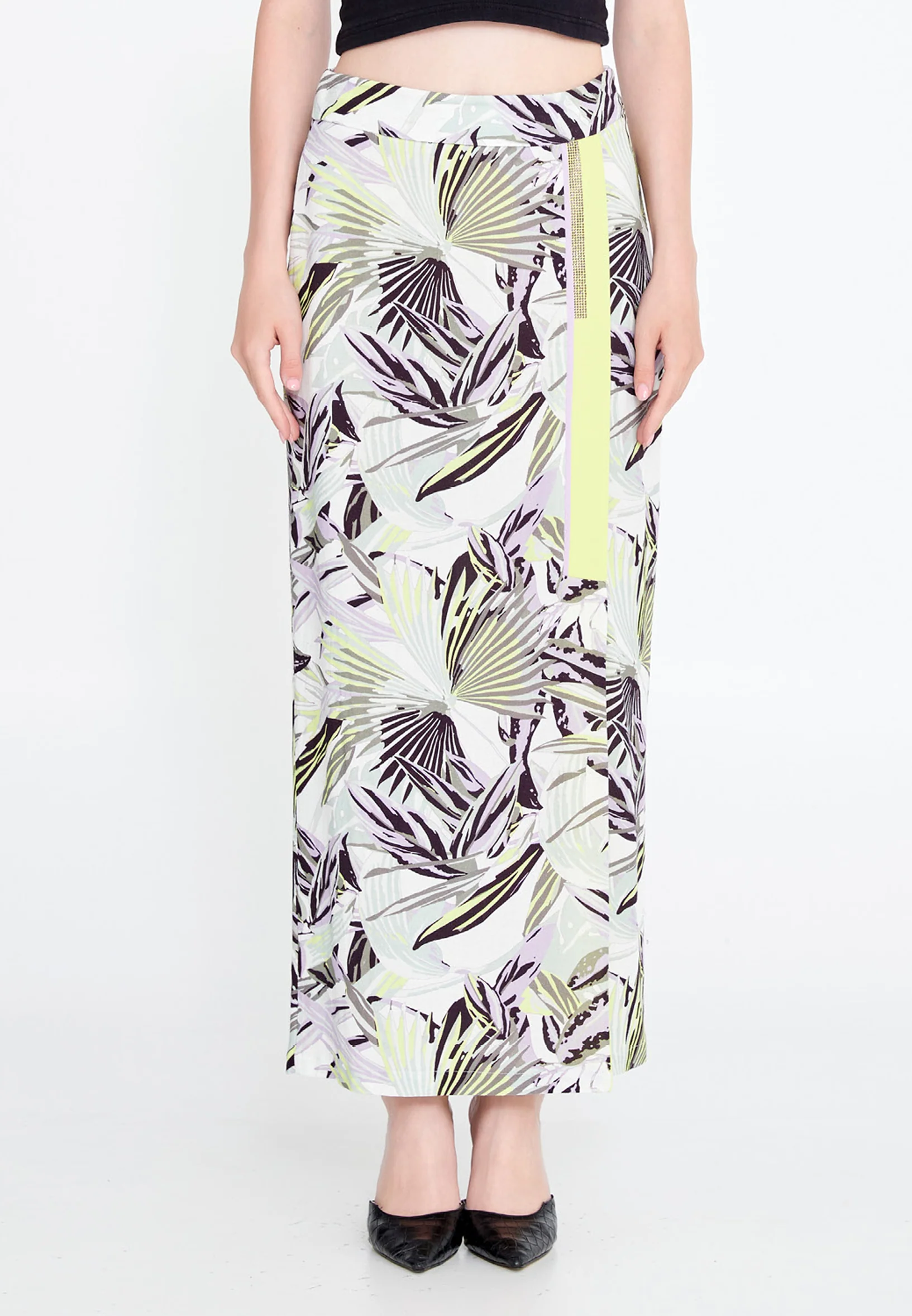 Midi Floral Regular Skirt huk23y03l034