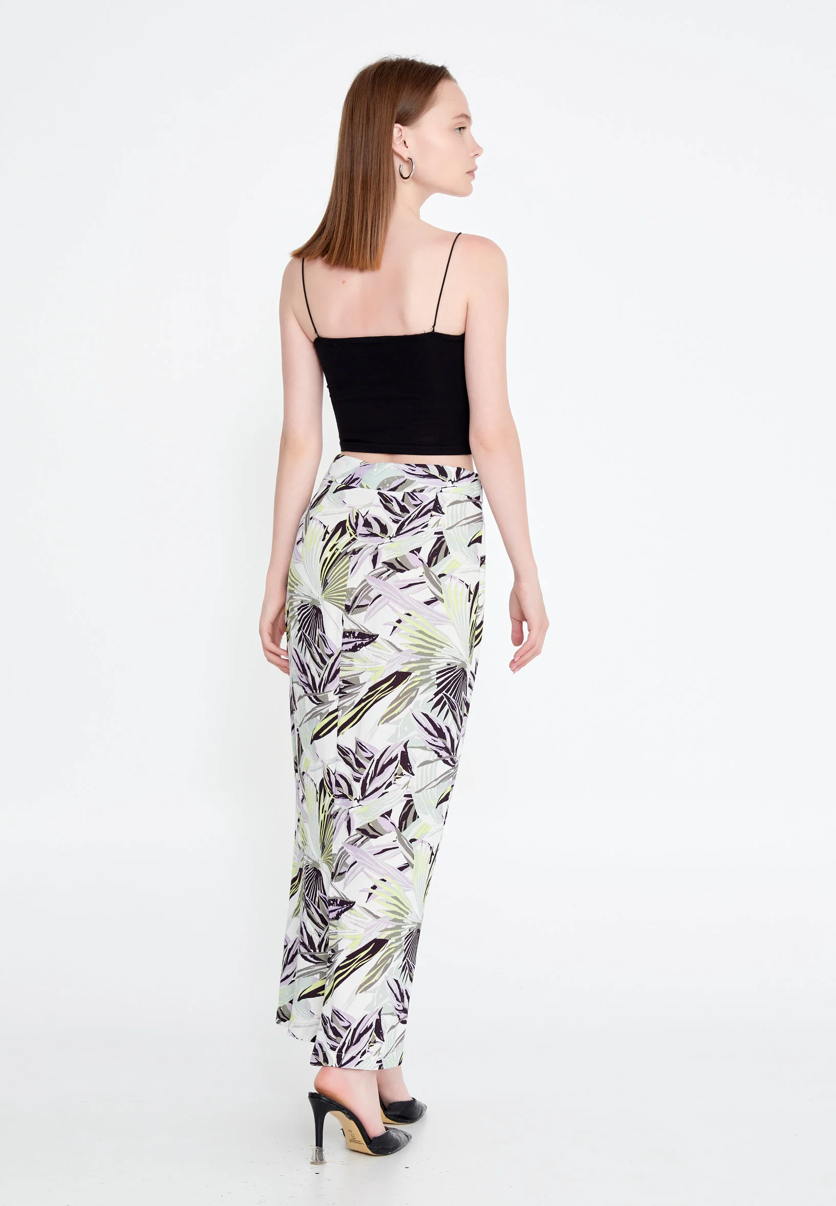 Midi Floral Regular Skirt huk23y03l034 - Image 3