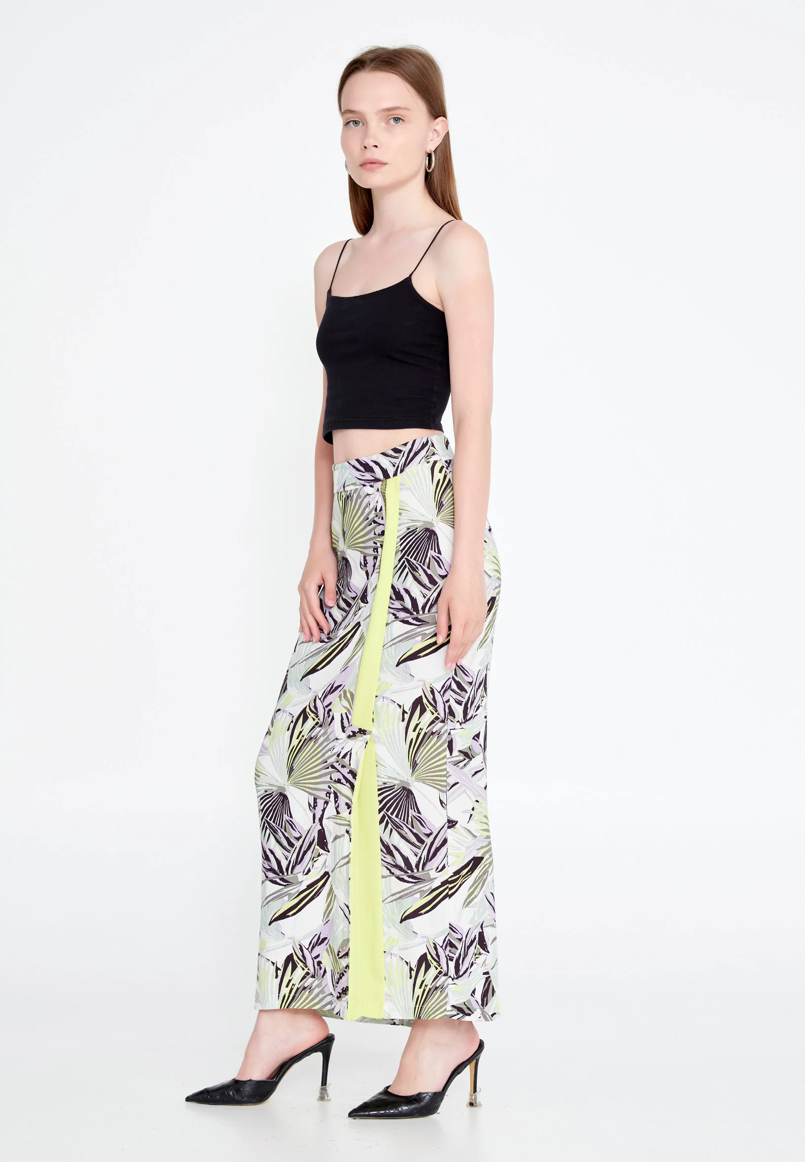 Midi Floral Regular Skirt huk23y03l034 - Image 4