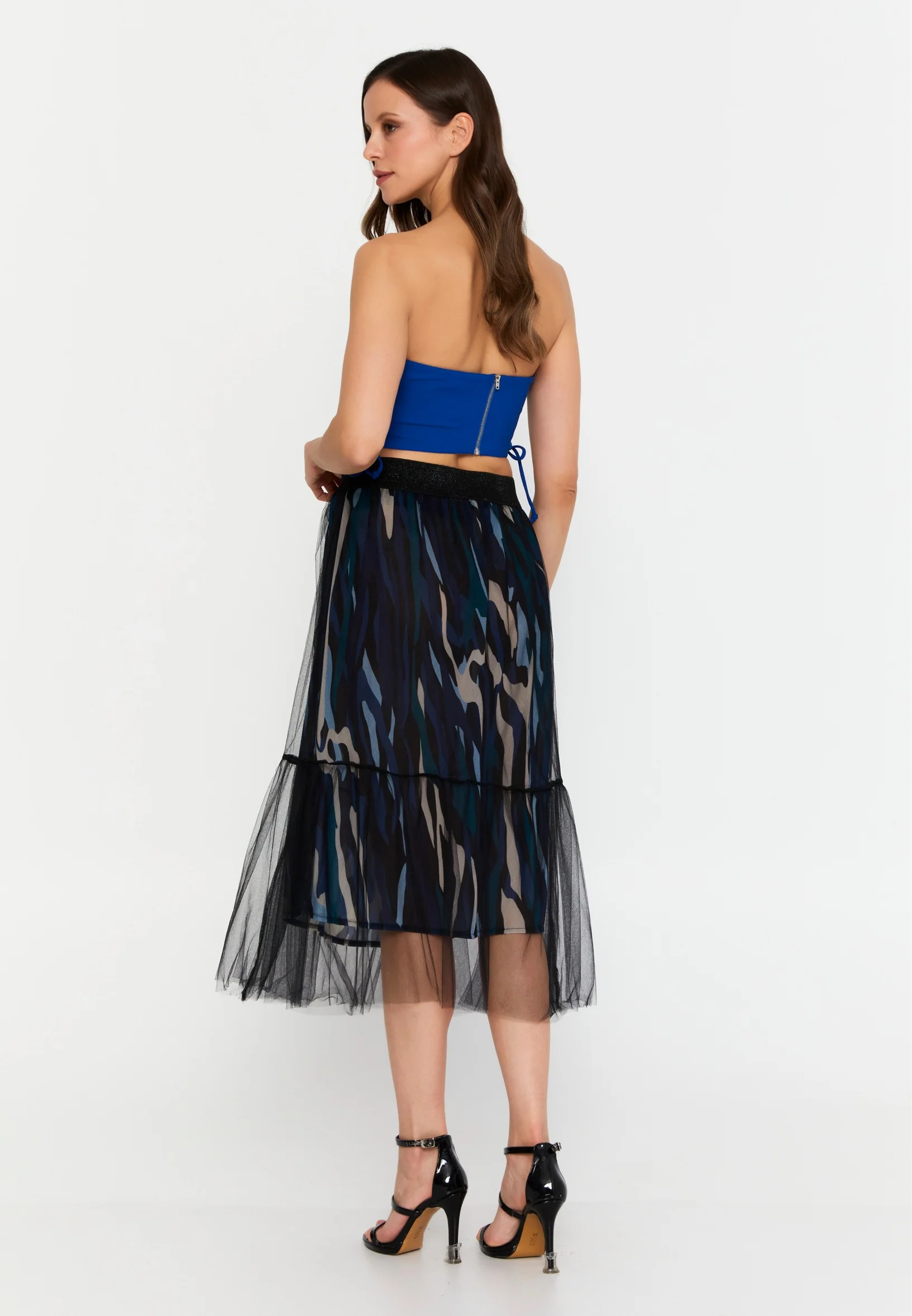 Midi Graphic Regular Skirt clf15986 - Image 14