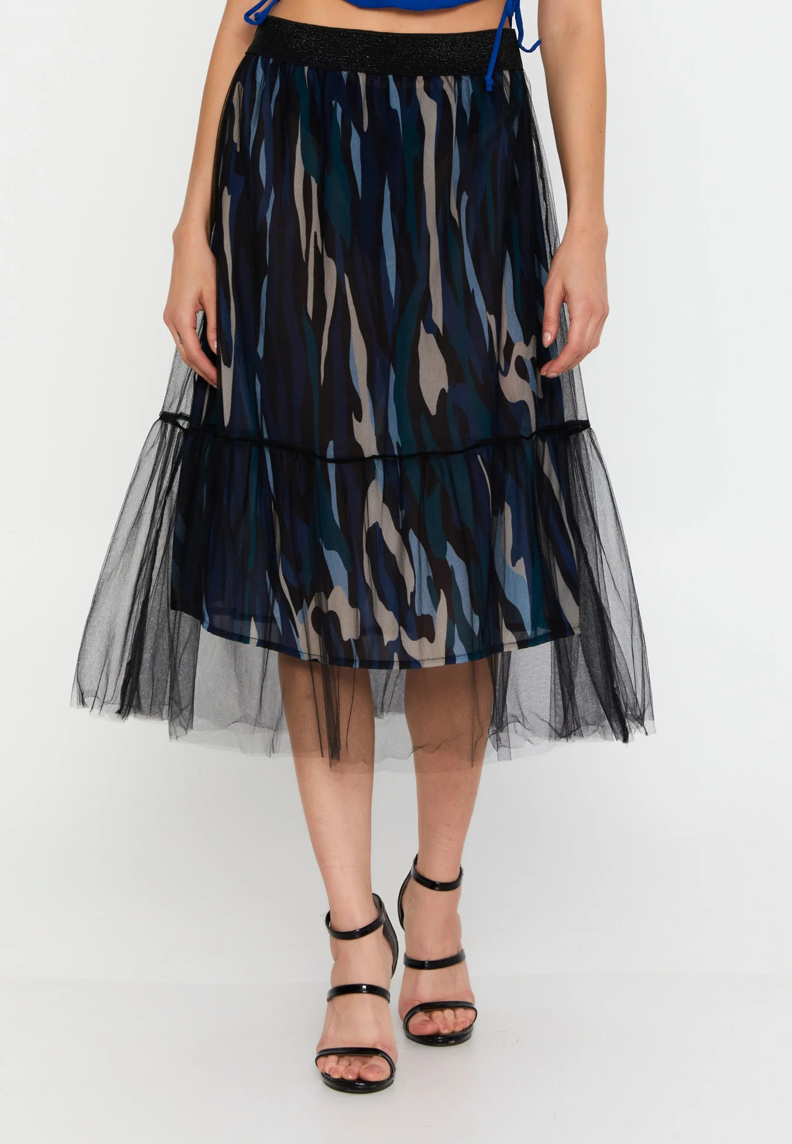 Midi Graphic Regular Skirt clf15986 - Image 16