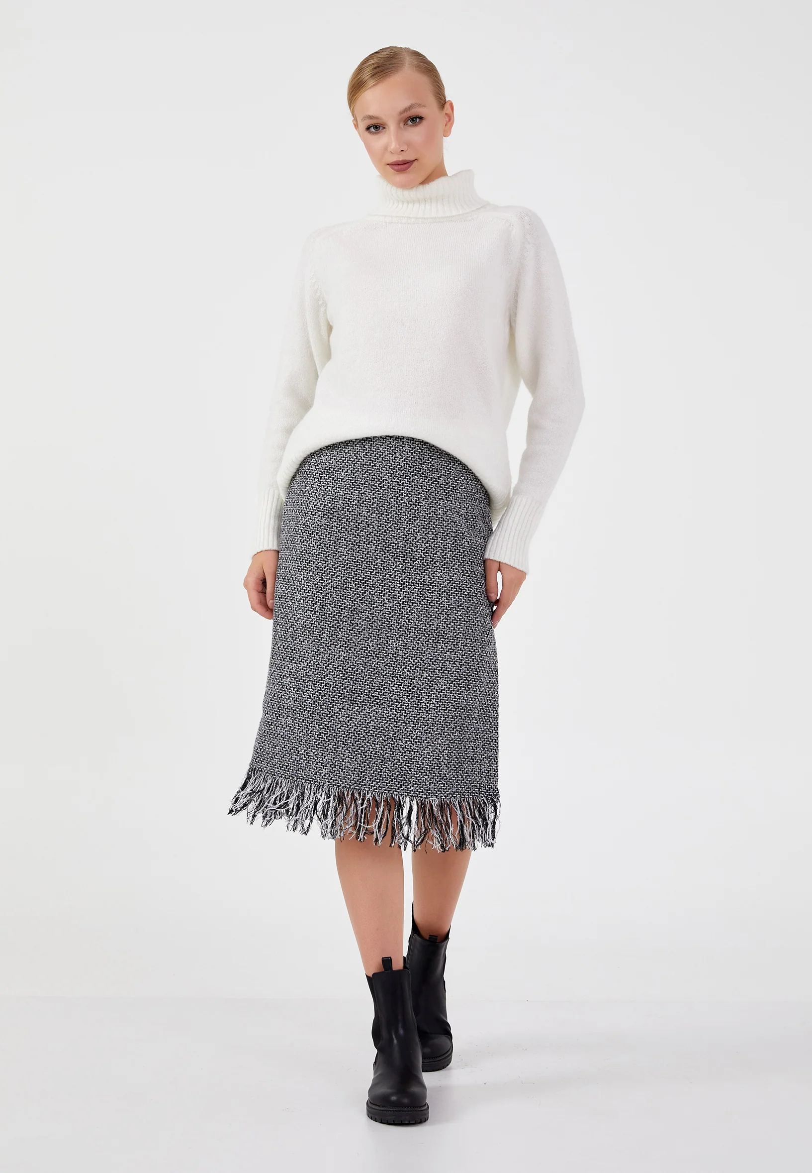 Midi Monogram Regular Skirt ber23k3114 - Image 6