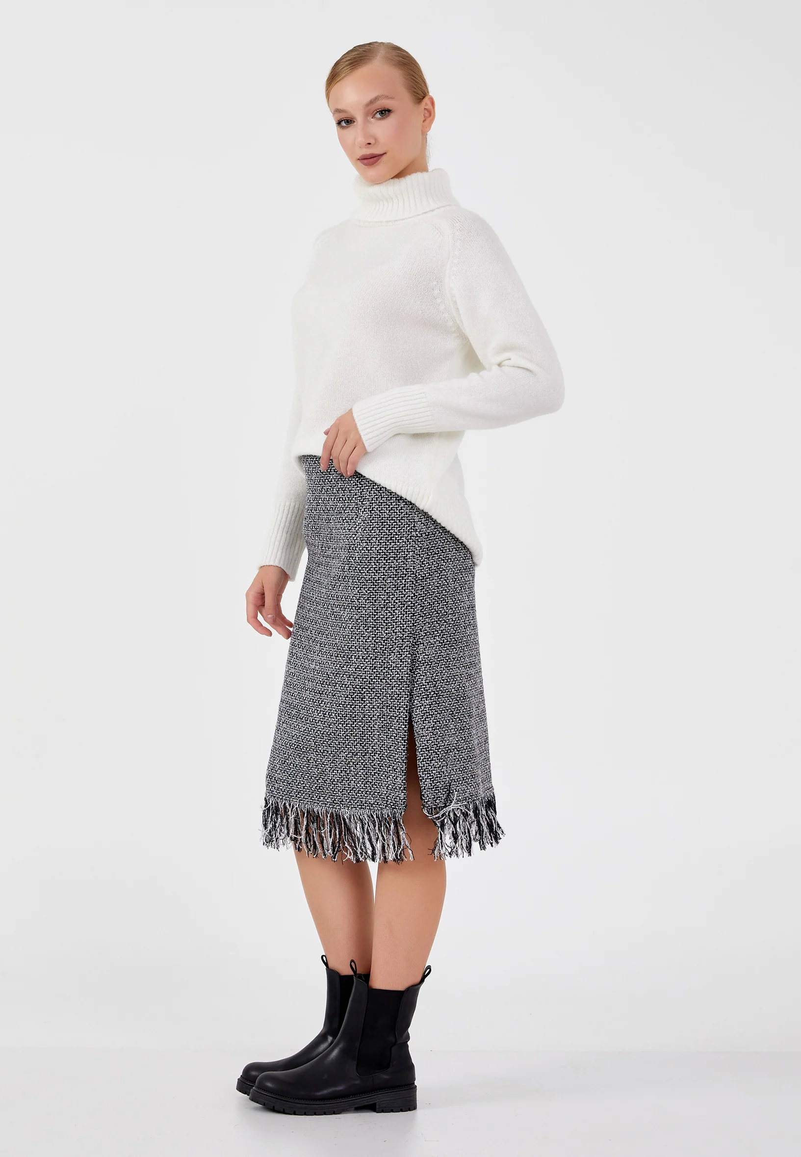 Midi Monogram Regular Skirt ber23k3114 - Image 8