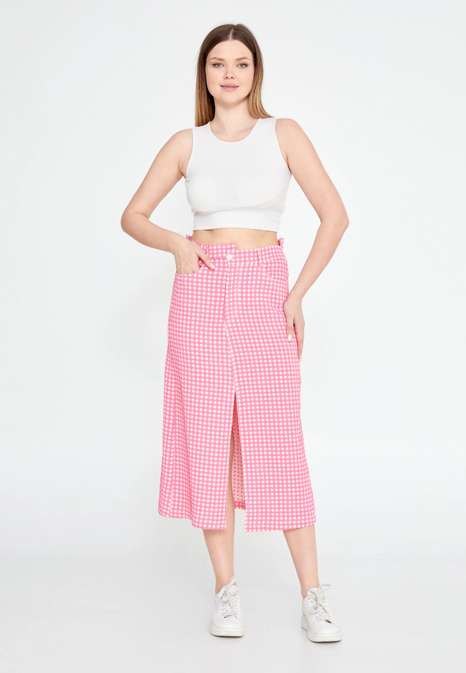 Midi Monogram Regular Skirt ber23y3140 - Image 6