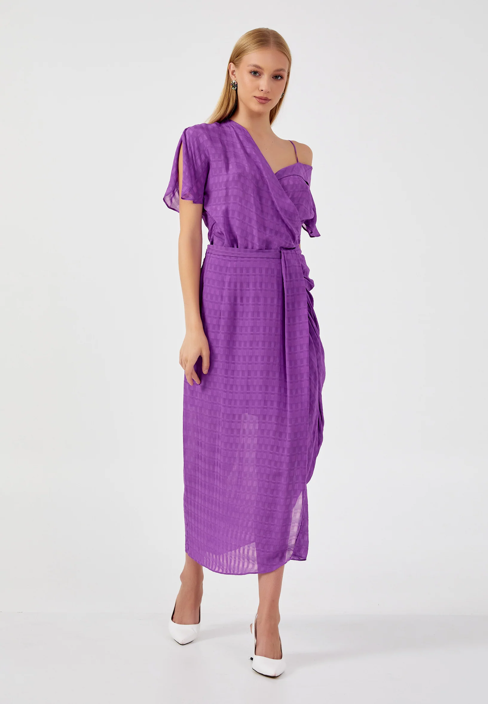 Midi Patterned Regular Skirt kmy24y30411 - Image 2