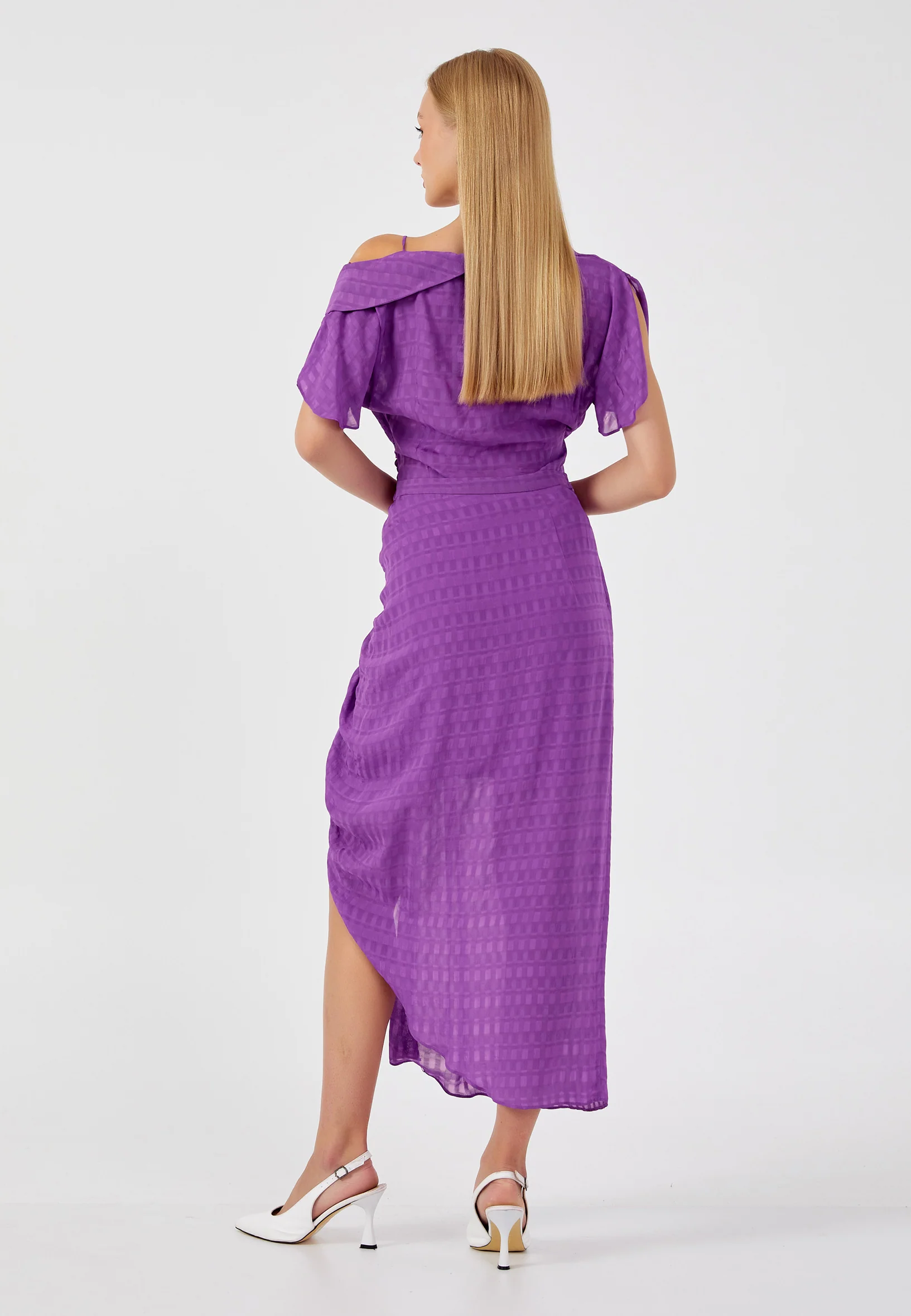 Midi Patterned Regular Skirt kmy24y30411 - Image 3