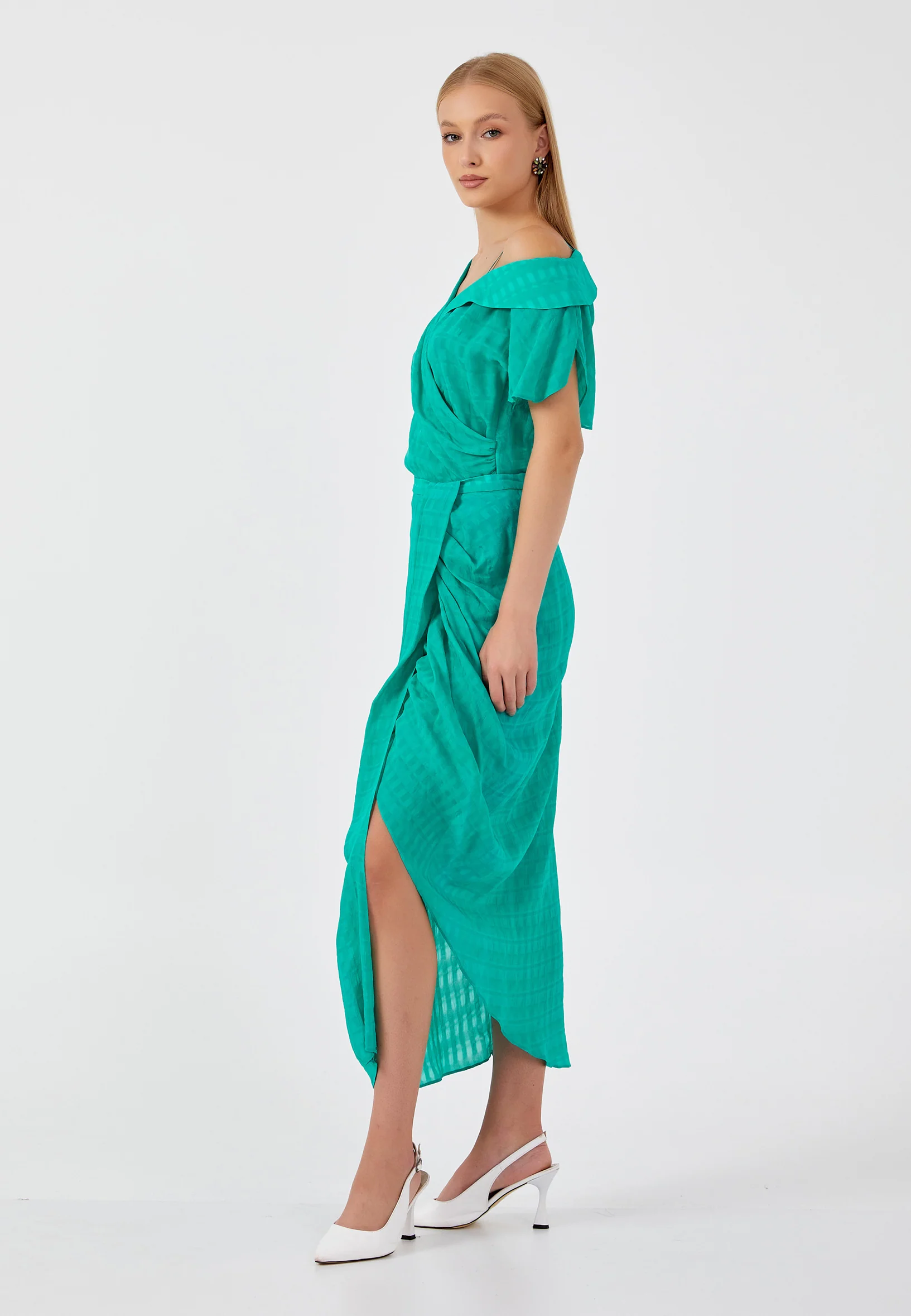 Midi Patterned Regular Skirt kmy24y30411 - Image 8