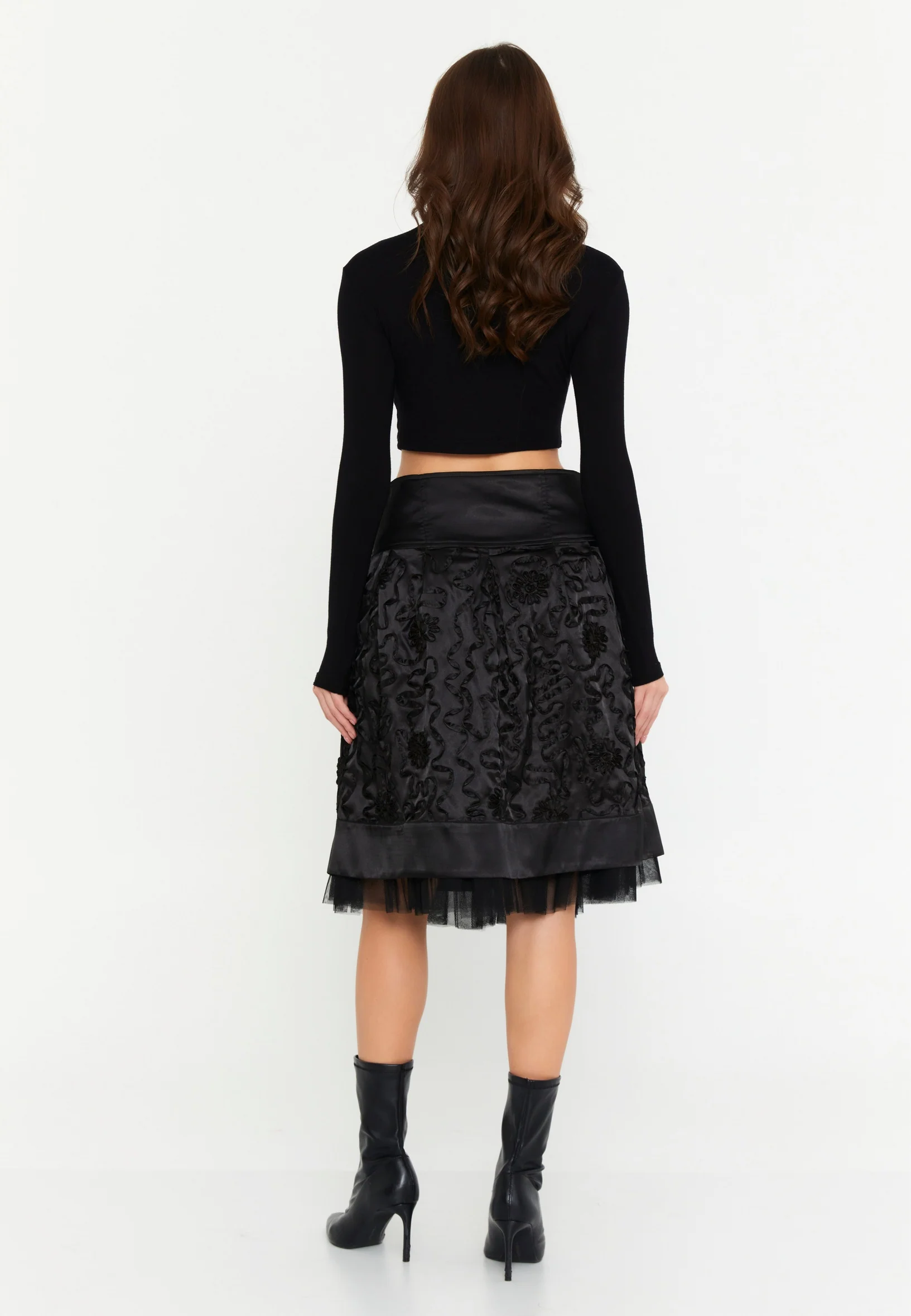 Midi Patterned Regular Skirt ser10871 - Image 3