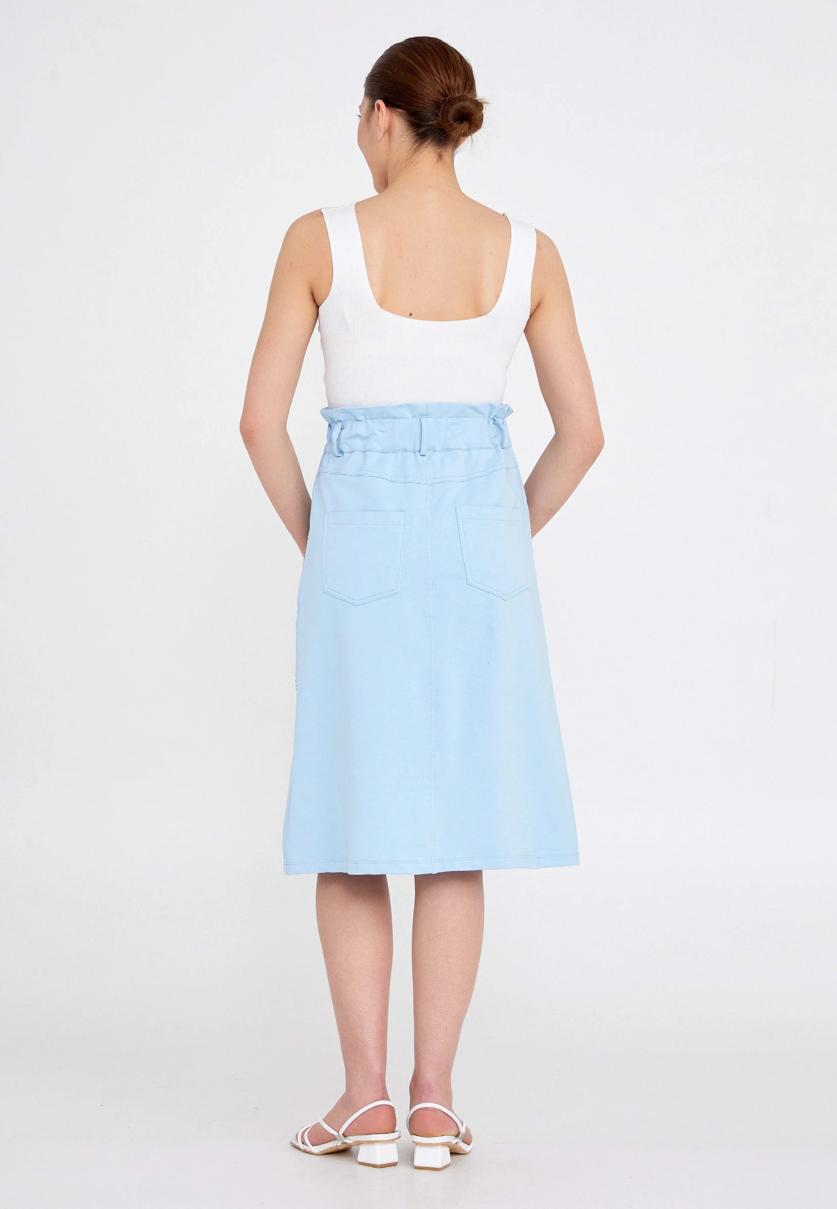 Midi Printed Regular Skirt ber21y3118 - Image 3