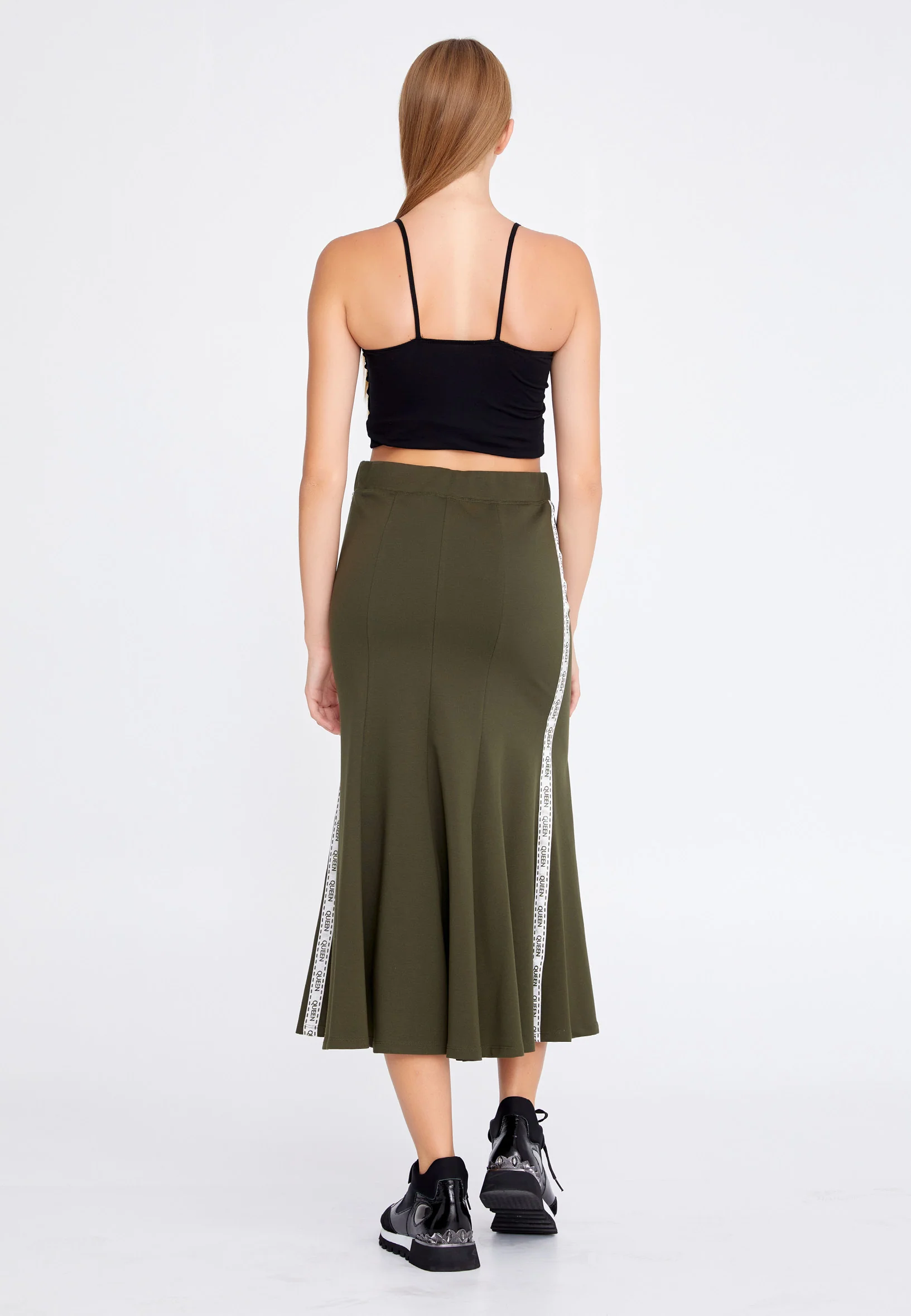 Midi Printed Regular Skirt ber22k3111 - Image 11