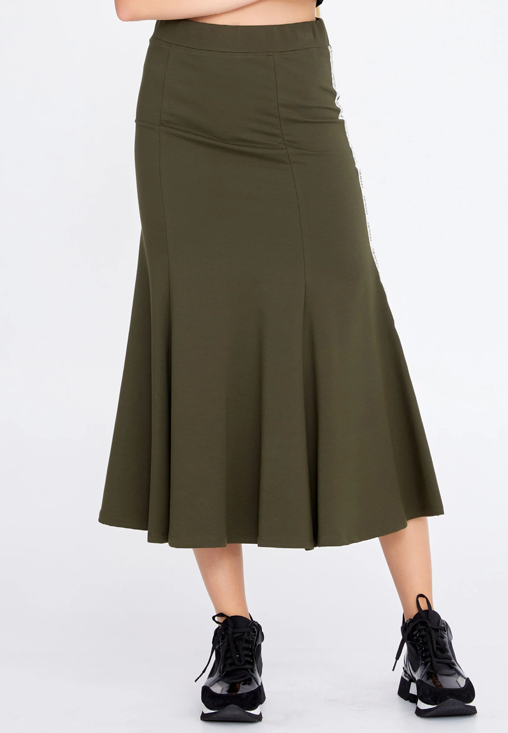 Midi Printed Regular Skirt ber22k3111 - Image 9