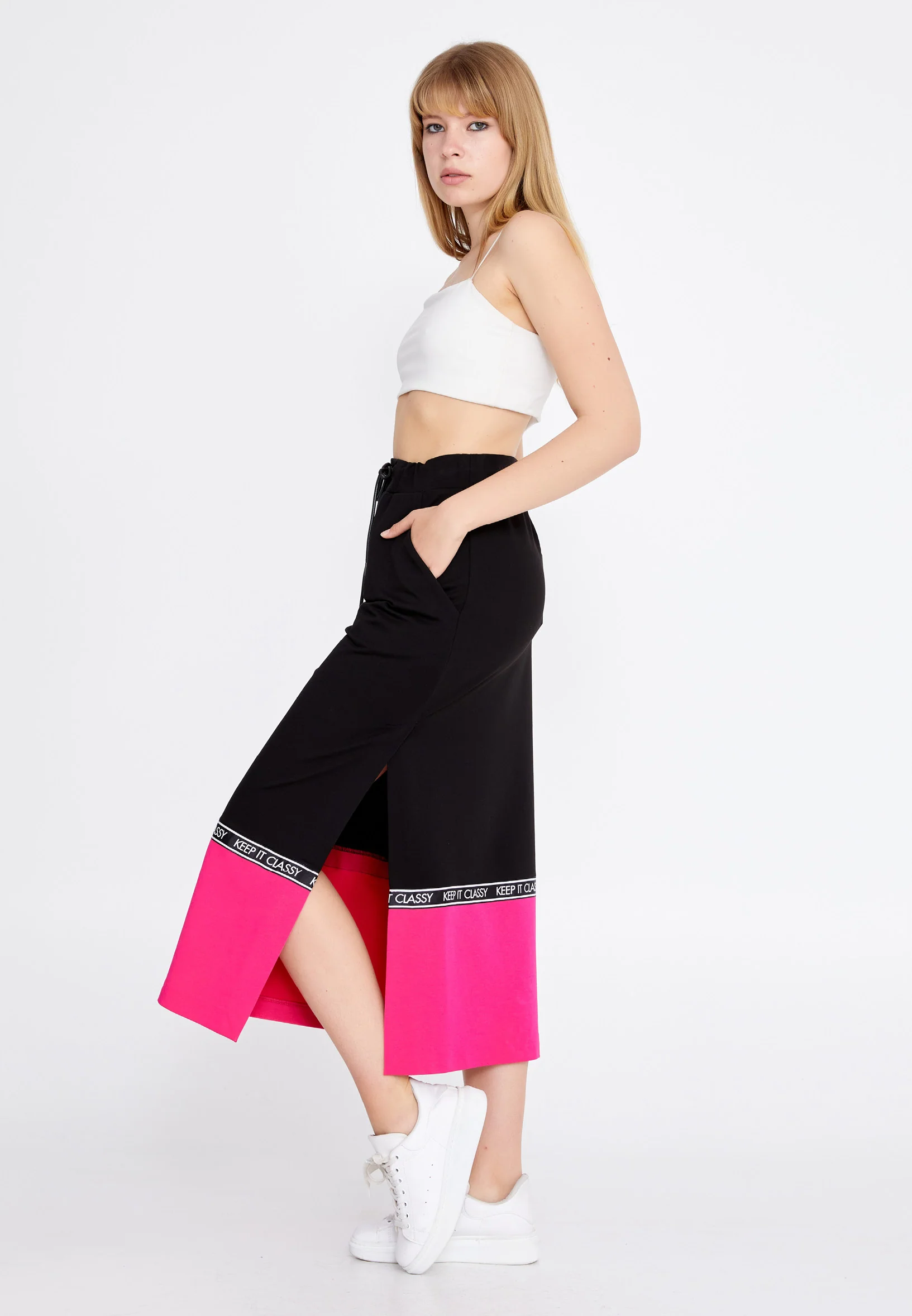 Midi Printed Regular Skirt ber22k3118 - Image 3