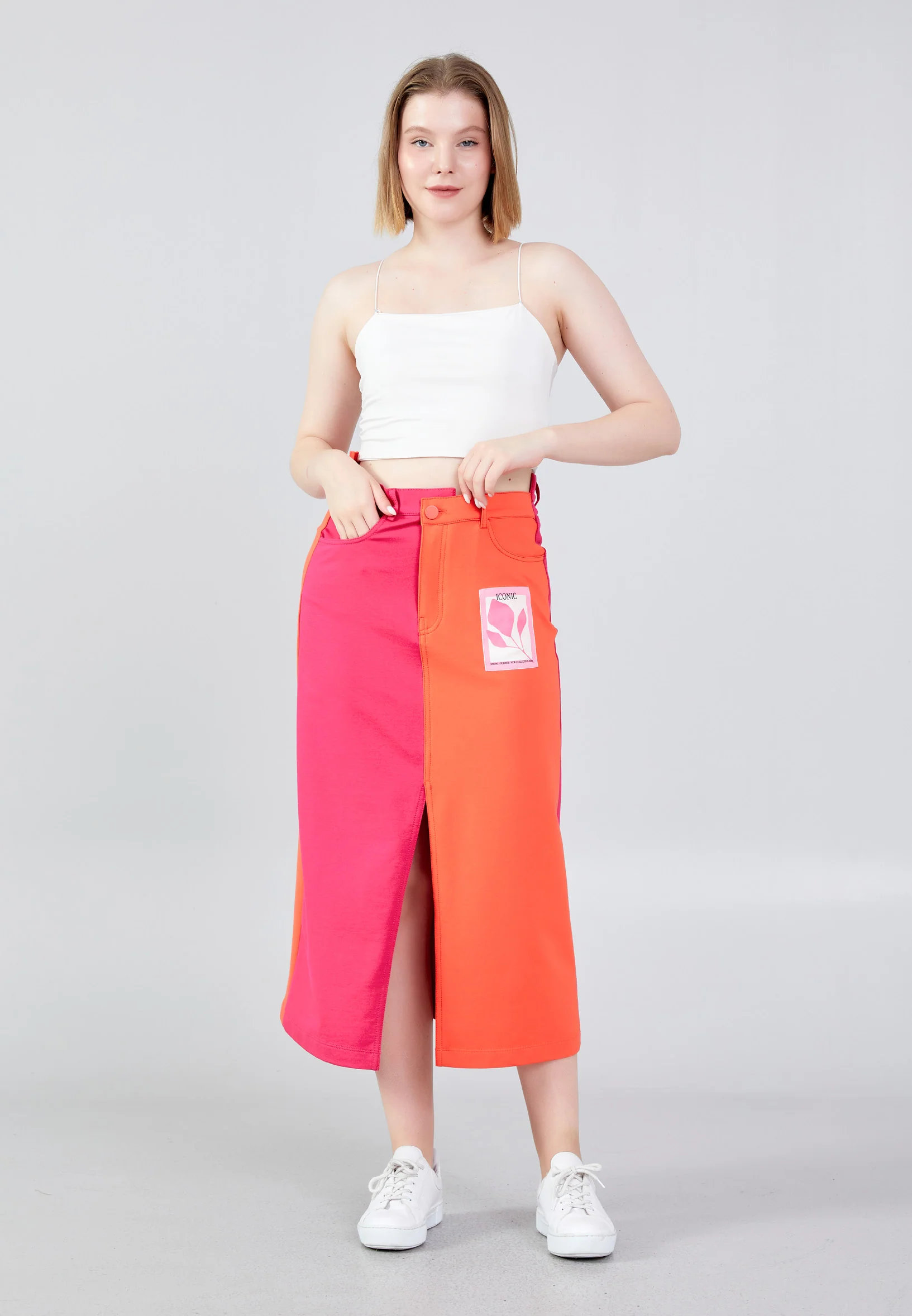 Midi Printed Regular Skirt ber23y3107 - Image 6
