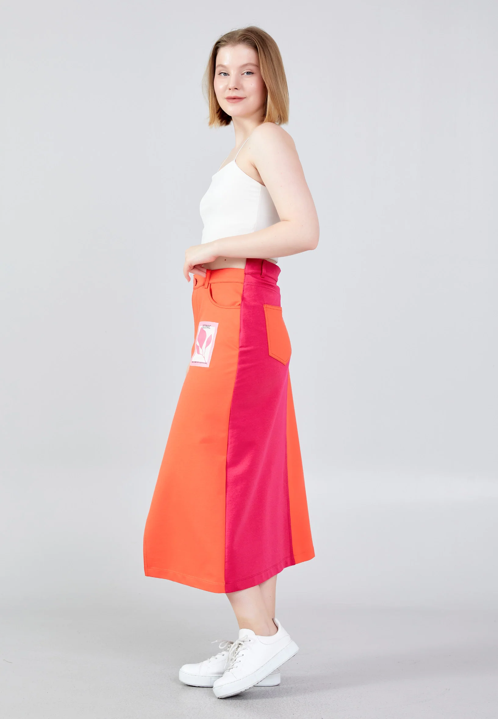 Midi Printed Regular Skirt ber23y3107 - Image 8