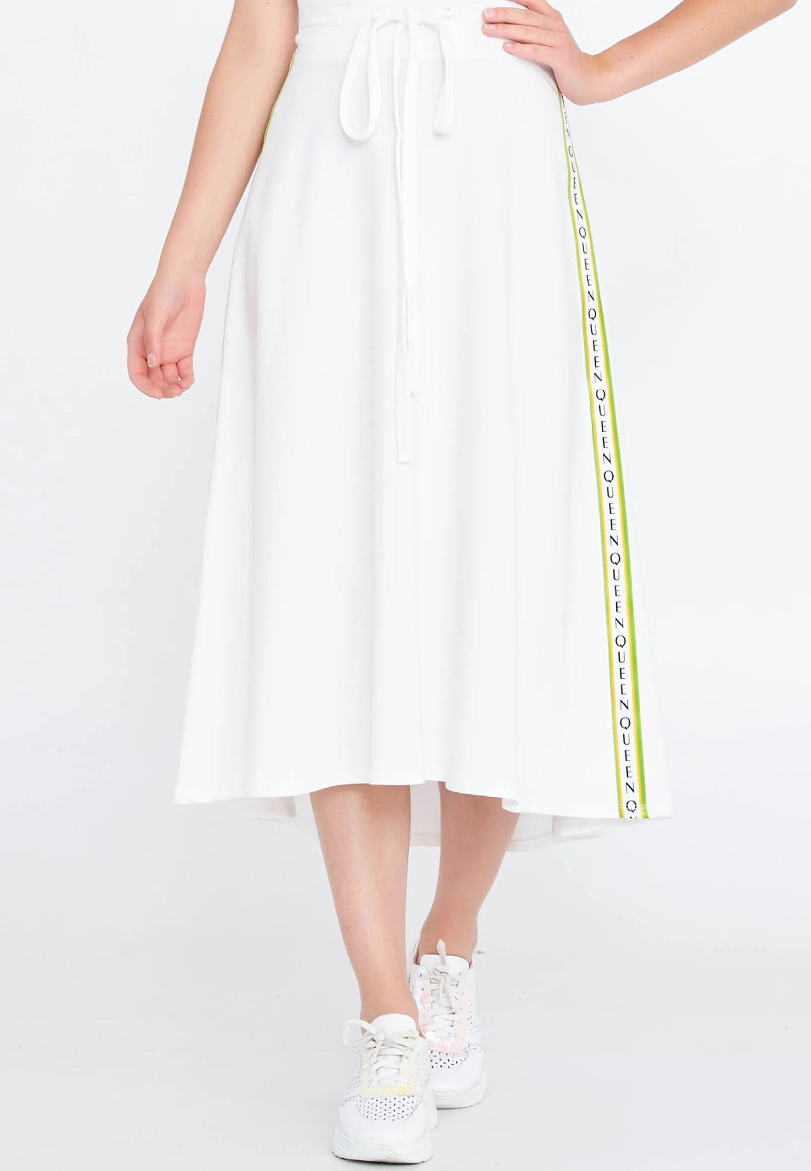 Midi Solid Color Regular Skirt ber21y3102