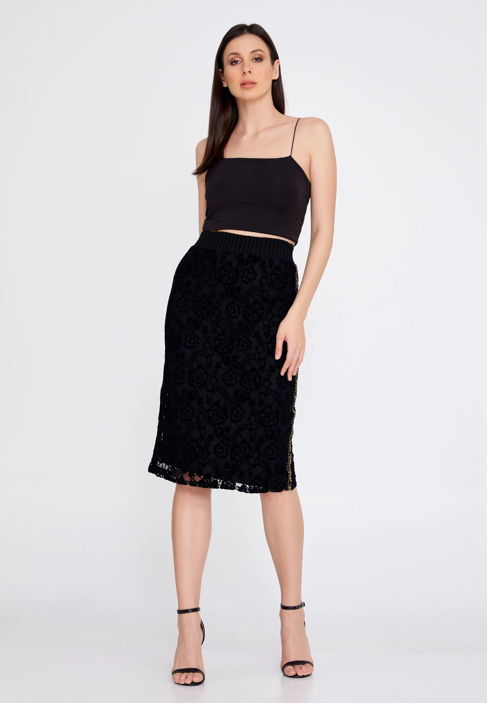Midi Solid Color Regular Skirt ber22k3109 - Image 2