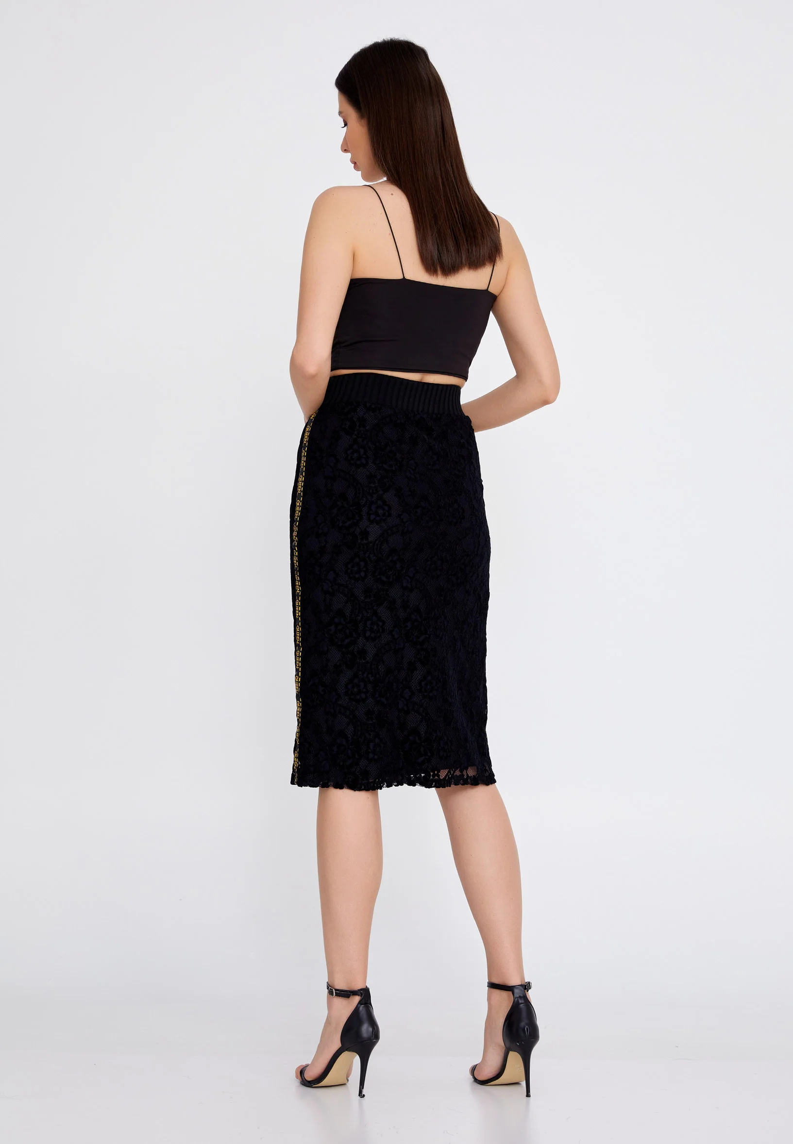 Midi Solid Color Regular Skirt ber22k3109 - Image 3