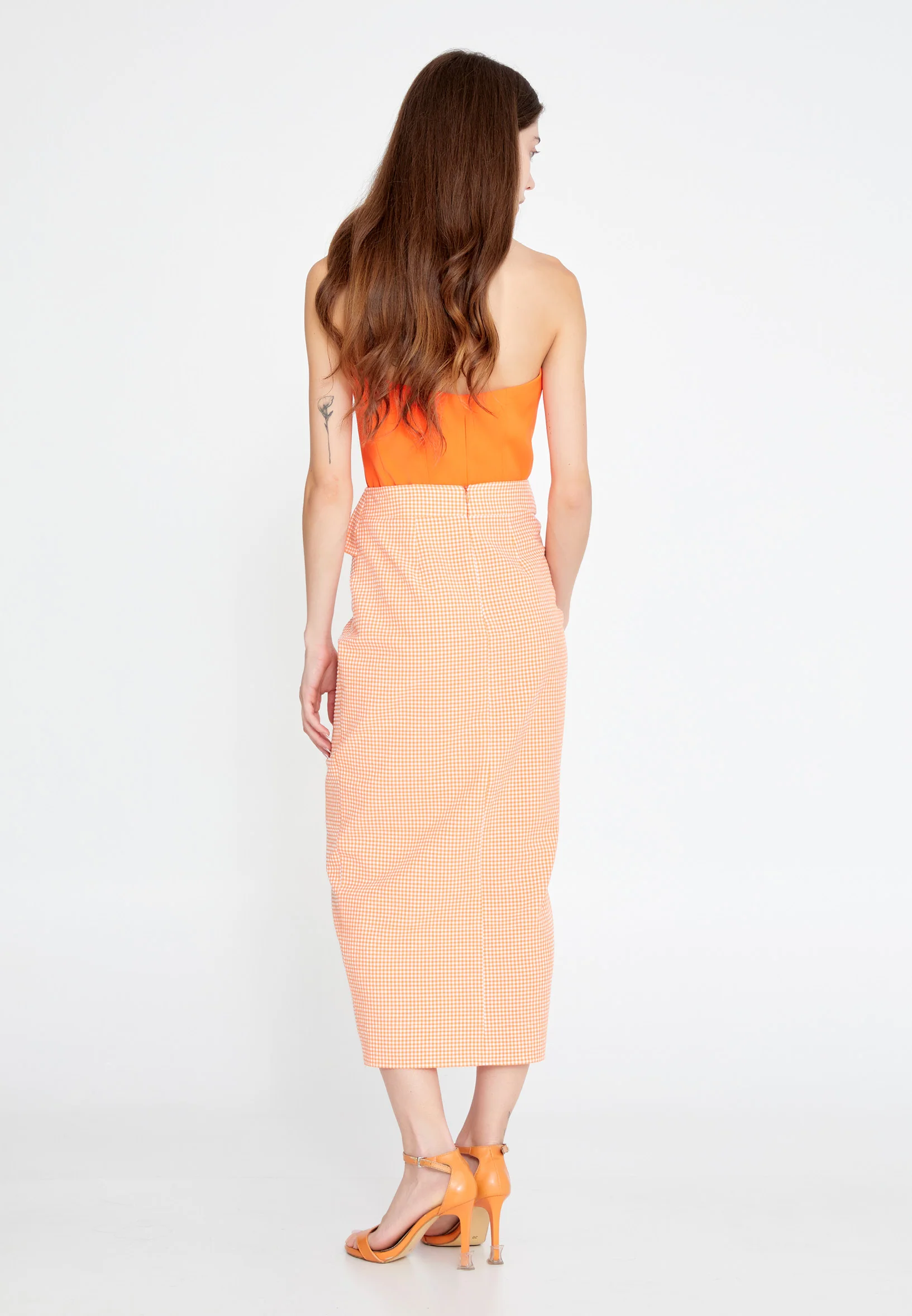 Midi Solid Color Regular Skirt ber23y3113 - Image 6