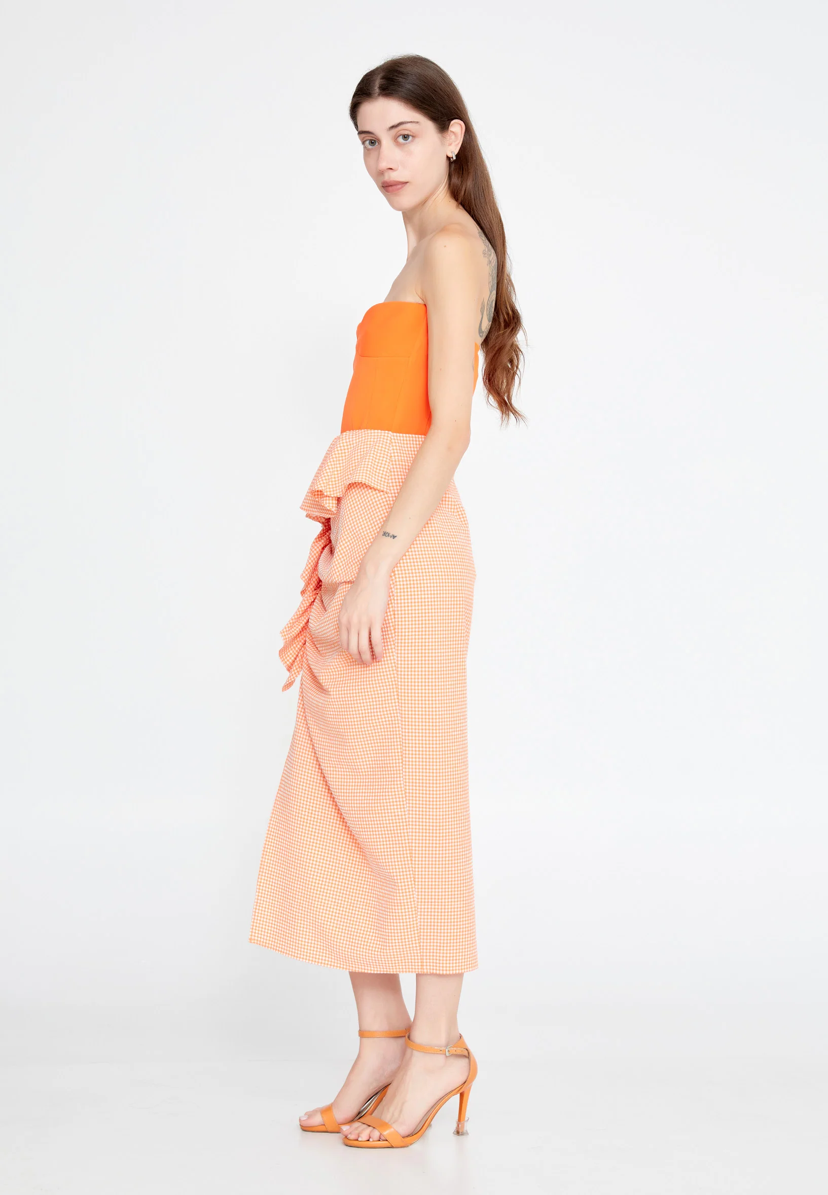 Midi Solid Color Regular Skirt ber23y3113 - Image 7