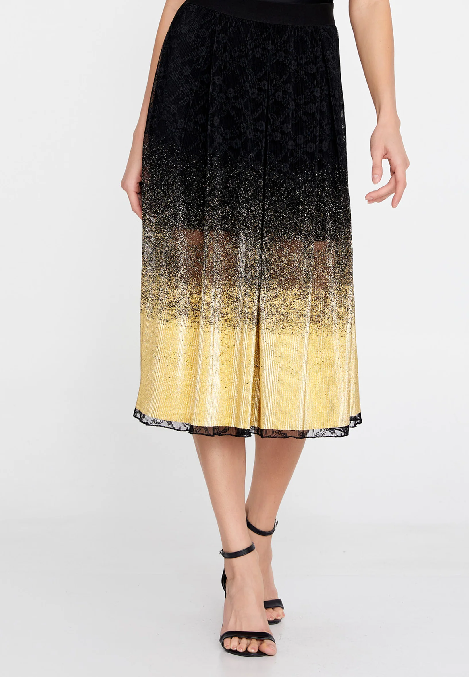 Midi Solid Color Regular Skirt esld1158