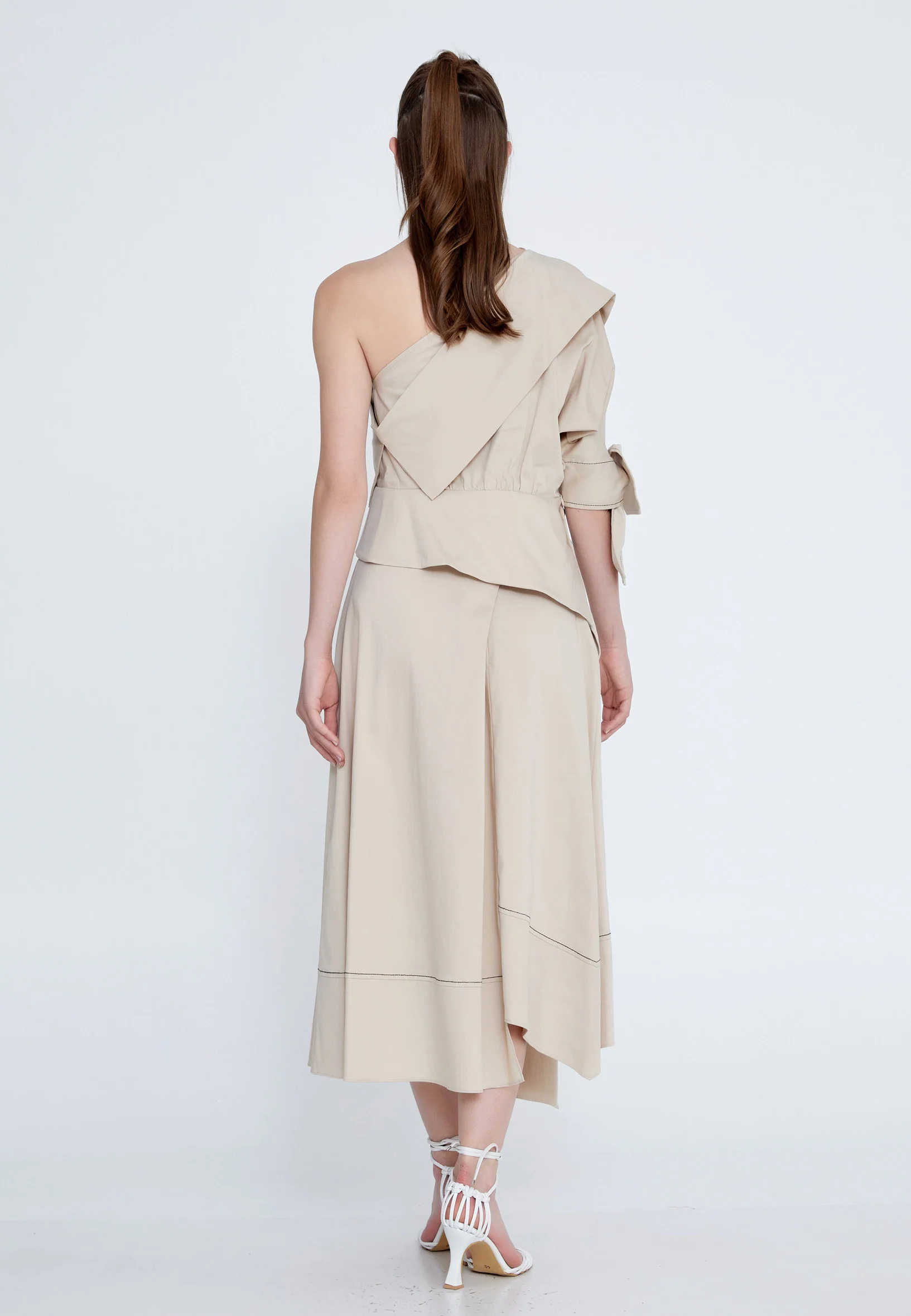 Midi Solid Color Regular Skirt kmy24y30417 - Image 2