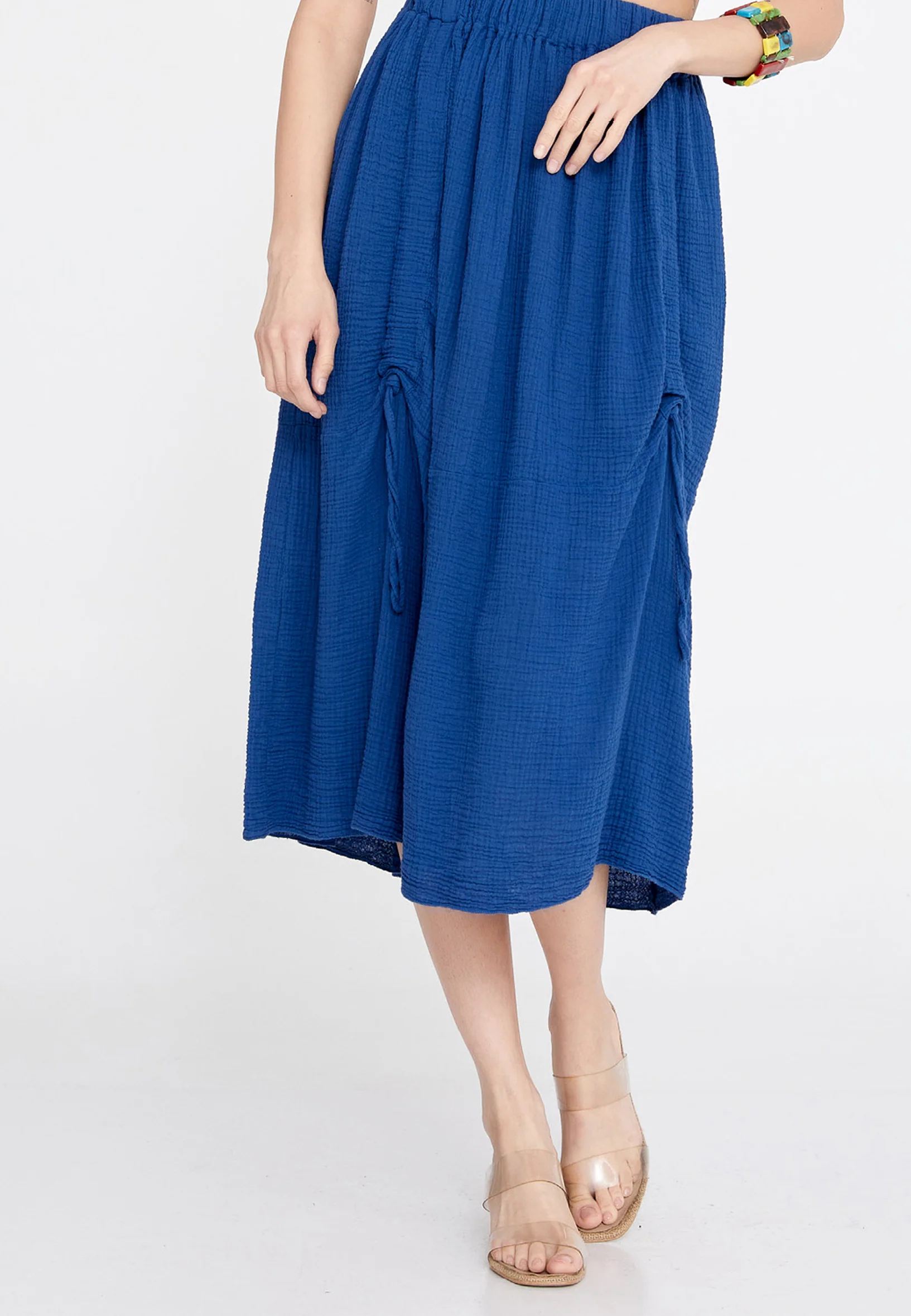 Midi Solid Color Regular Skirt rui19456 - Image 5