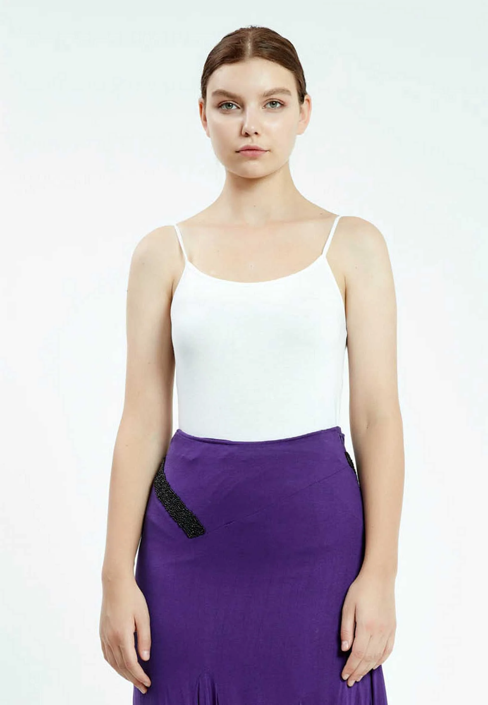 Midi Solid Color Regular Skirt ser10790 - Image 8