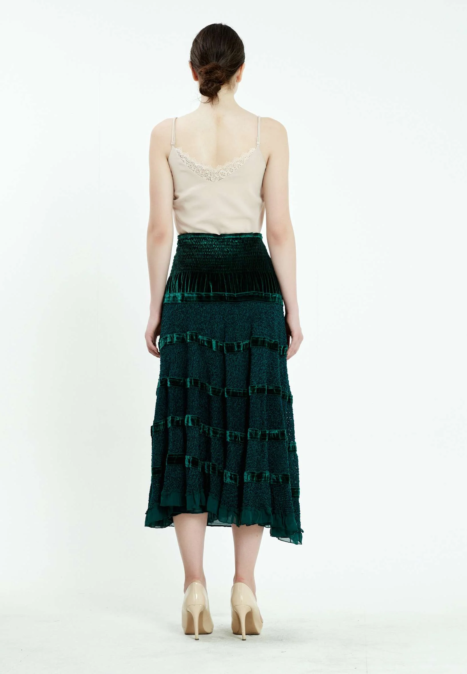Midi Solid Color Regular Skirt ser17453 - Image 2