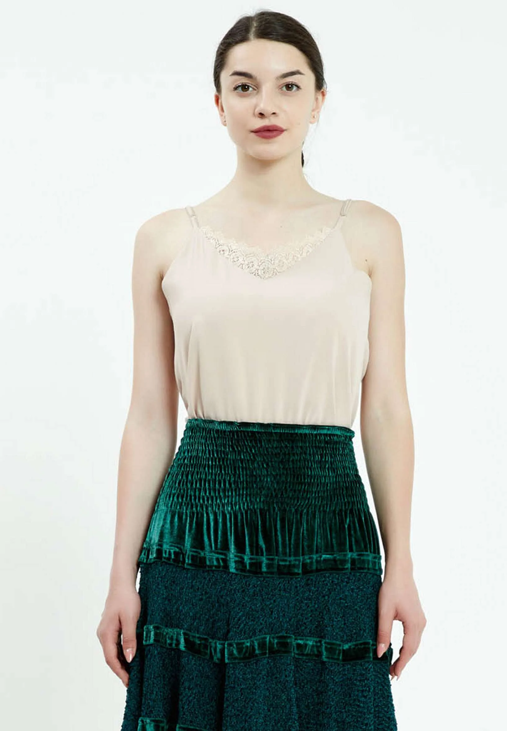 Midi Solid Color Regular Skirt ser17453 - Image 4