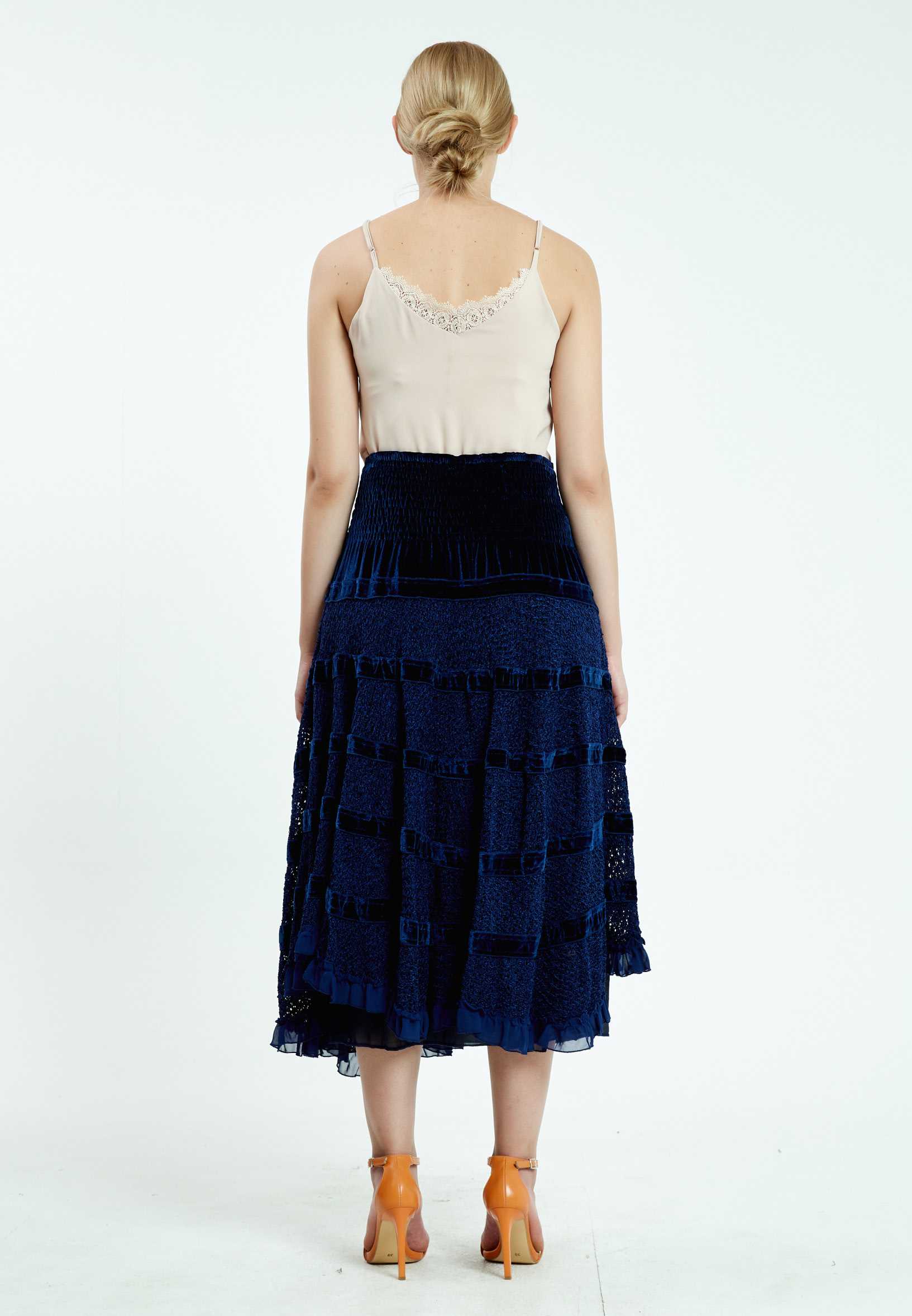 Midi Solid Color Regular Skirt ser17453 - Image 6
