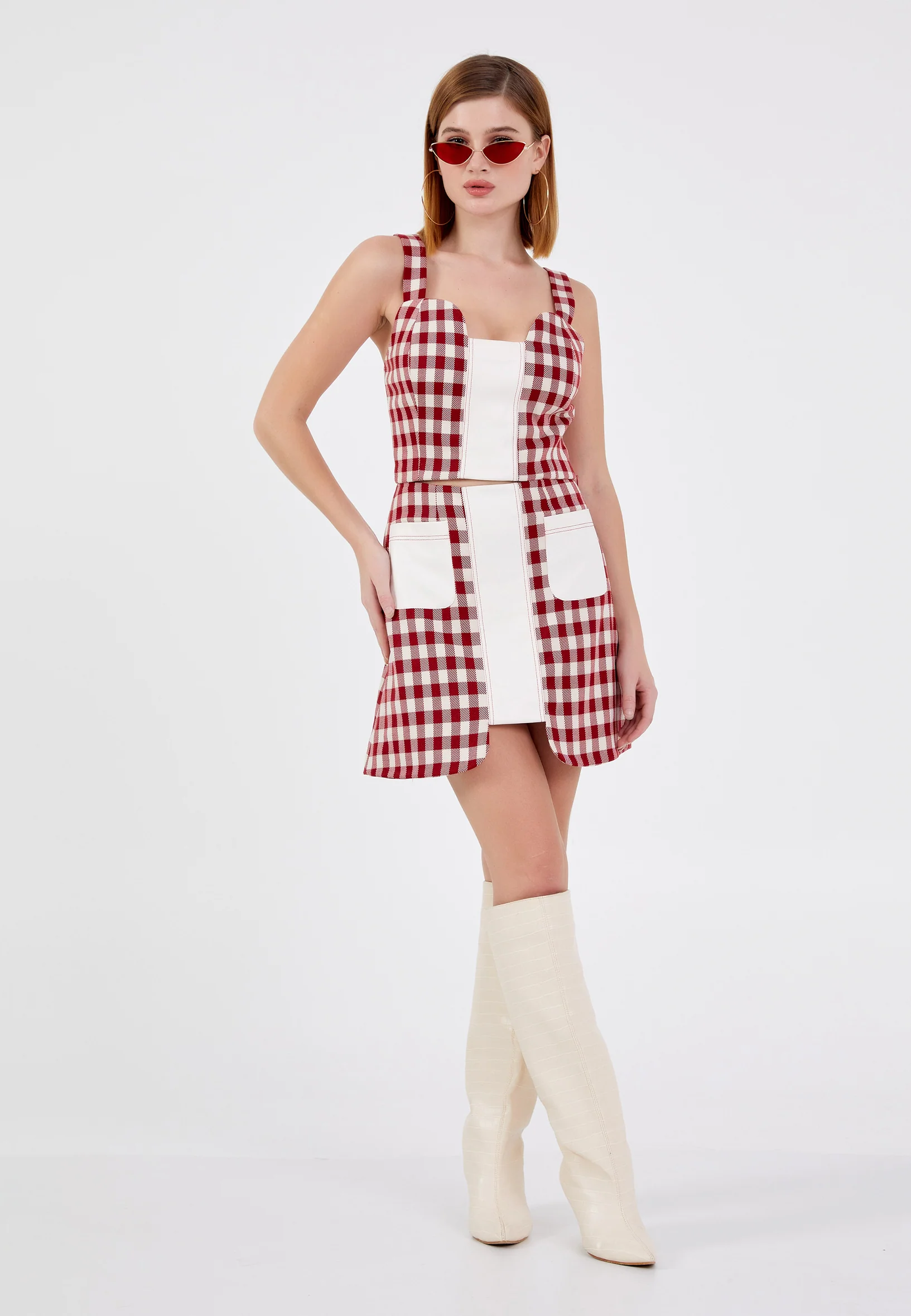 Mini Plaid Regular Skirt ber23k3118 - Image 2