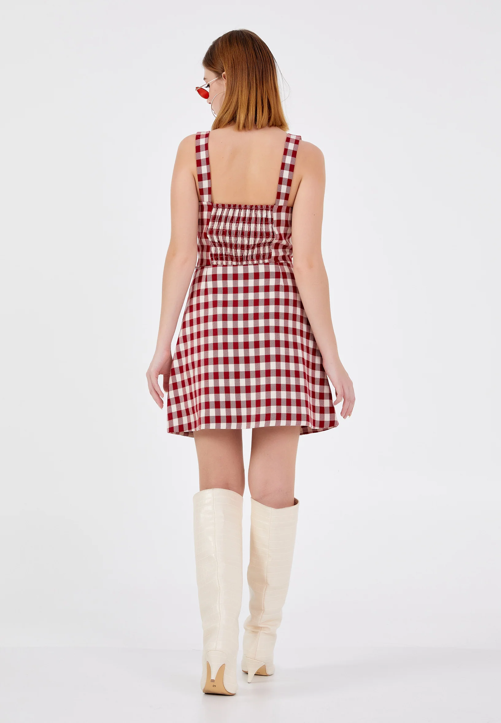 Mini Plaid Regular Skirt ber23k3118 - Image 3