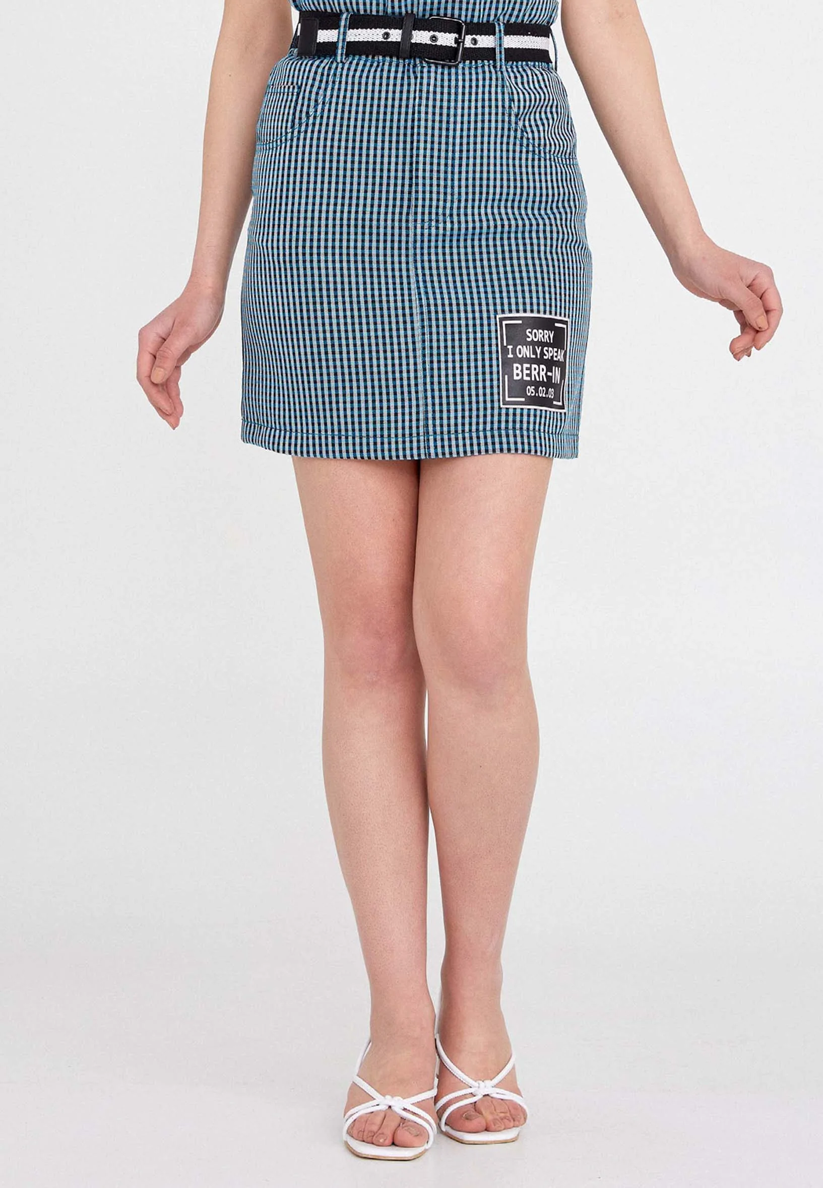 Mini Printed Regular Skirt ber21y3106 - Image 5