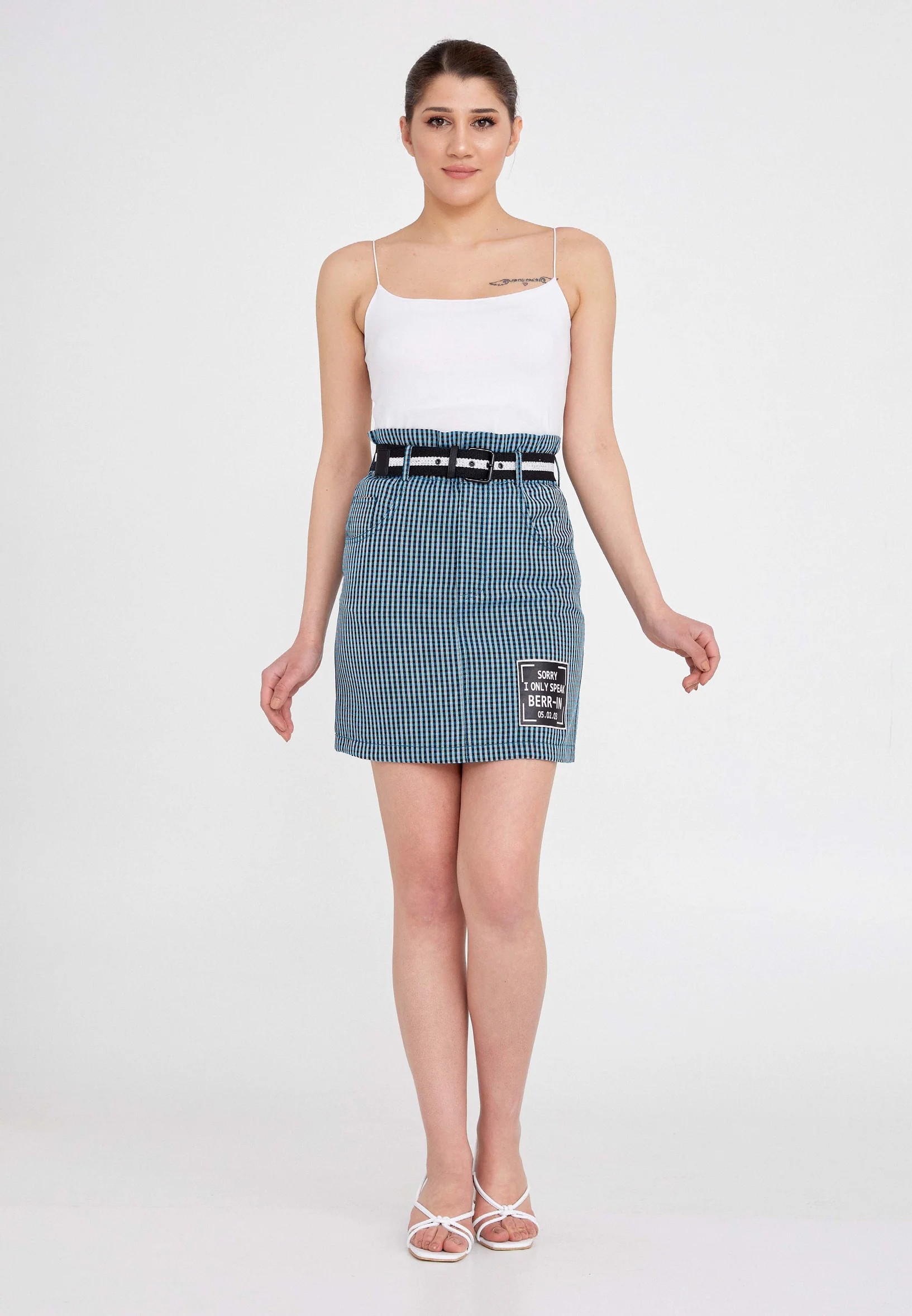 Mini Printed Regular Skirt ber21y3106 - Image 6