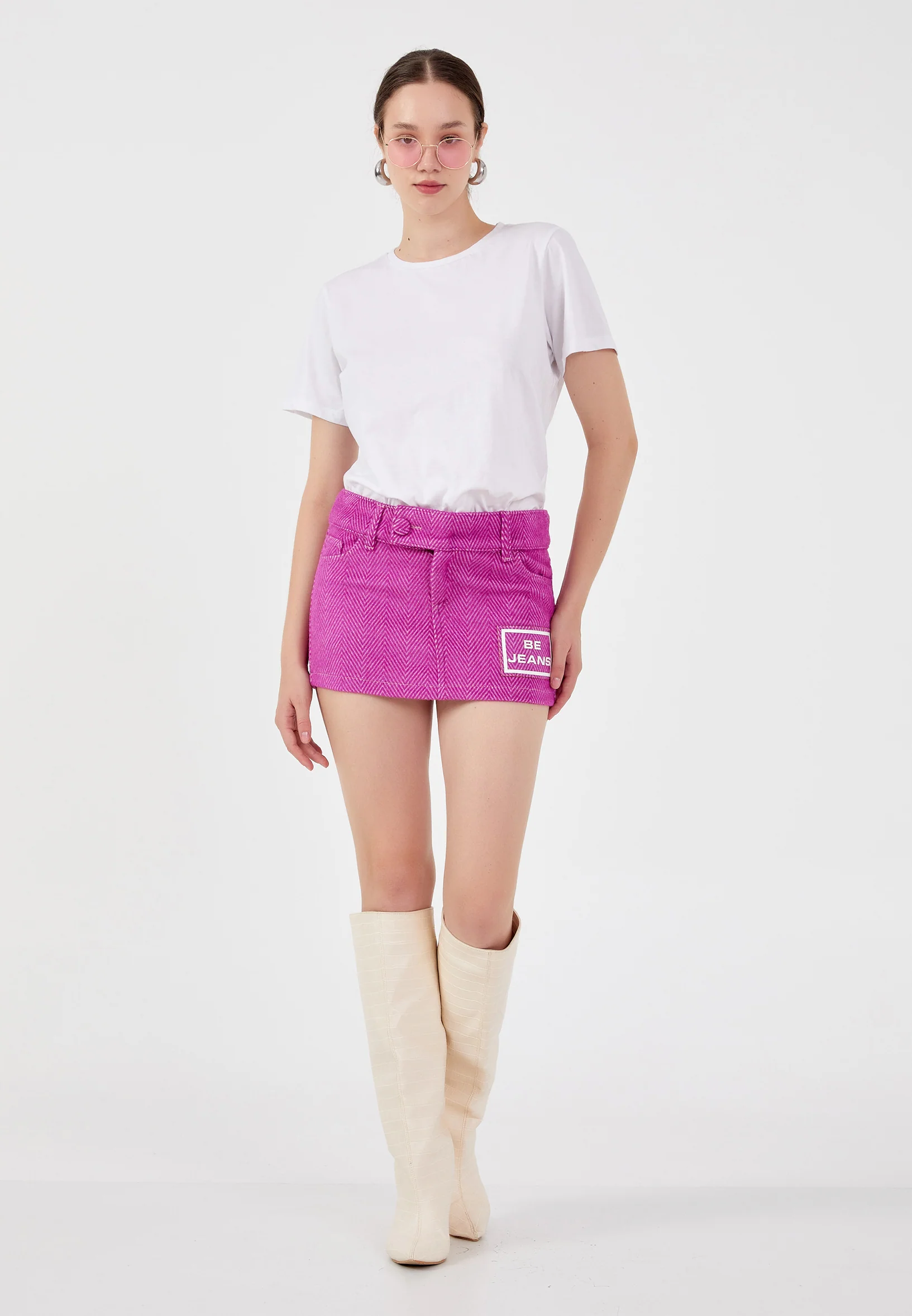 Mini Printed Regular Skirt ber23k3136 - Image 10