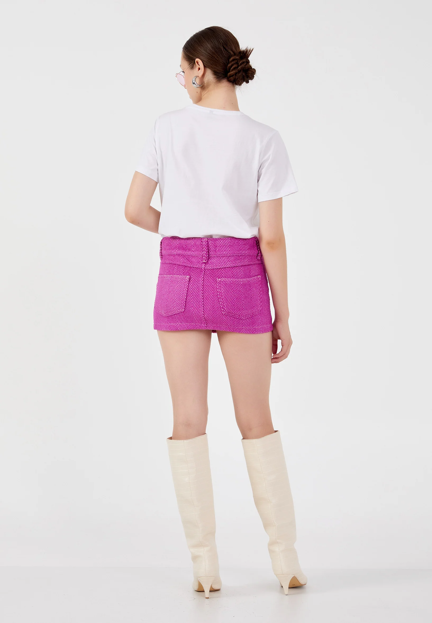 Mini Printed Regular Skirt ber23k3136 - Image 11