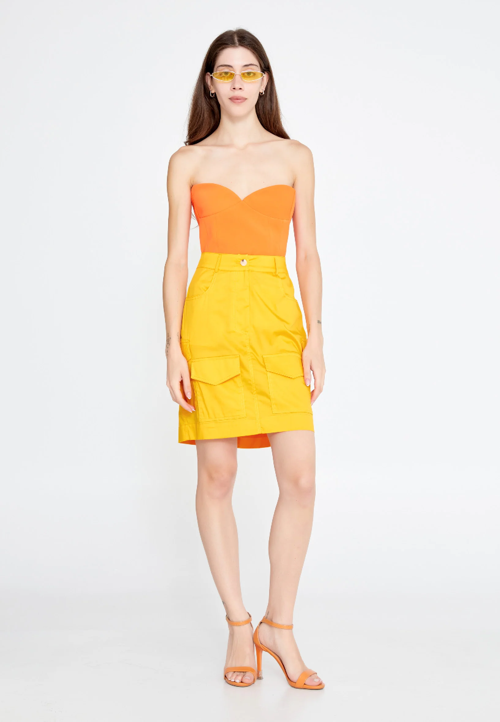 Mini Solid Color Regular Skirt ber23y3135 - Image 6
