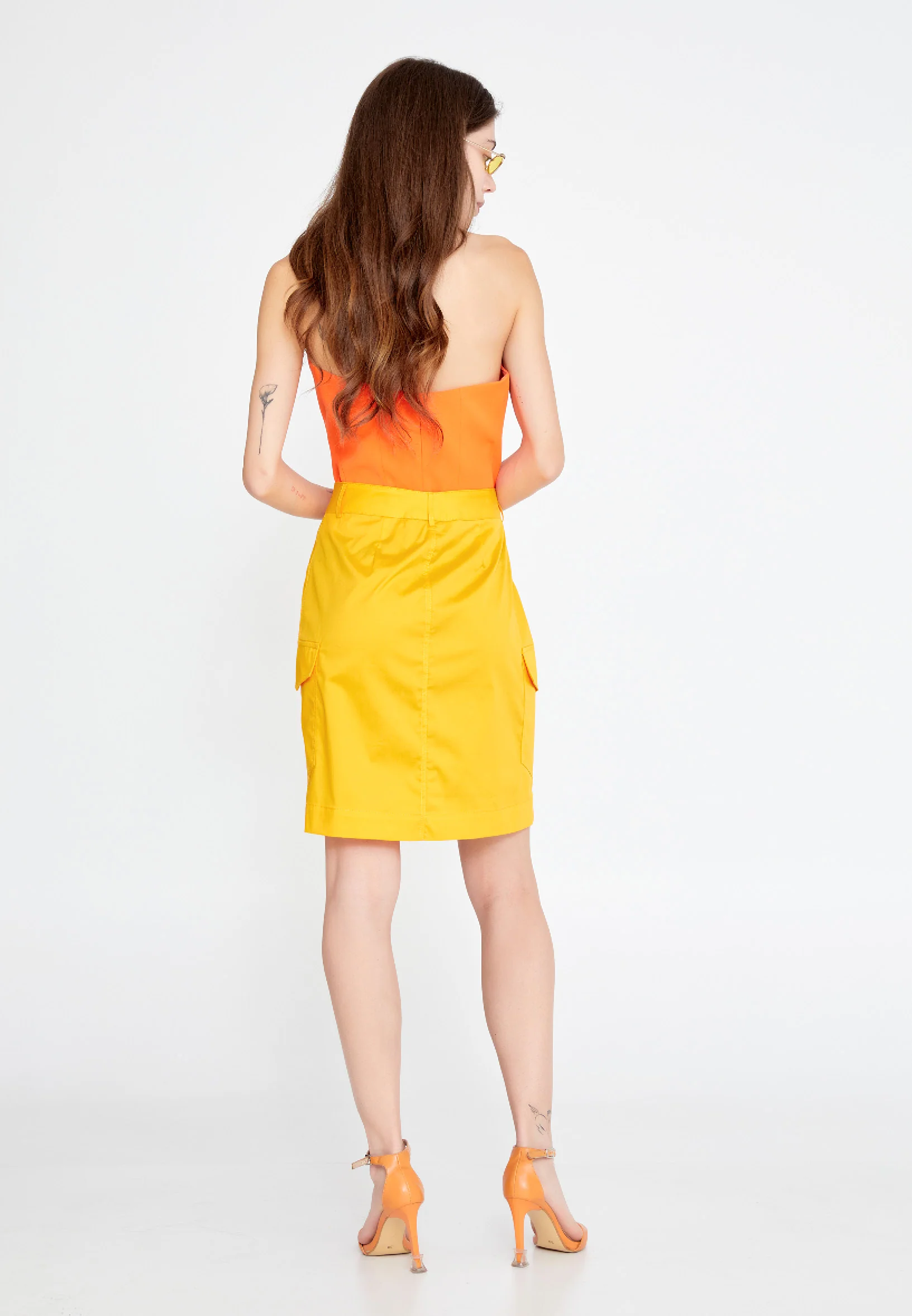 Mini Solid Color Regular Skirt ber23y3135 - Image 7