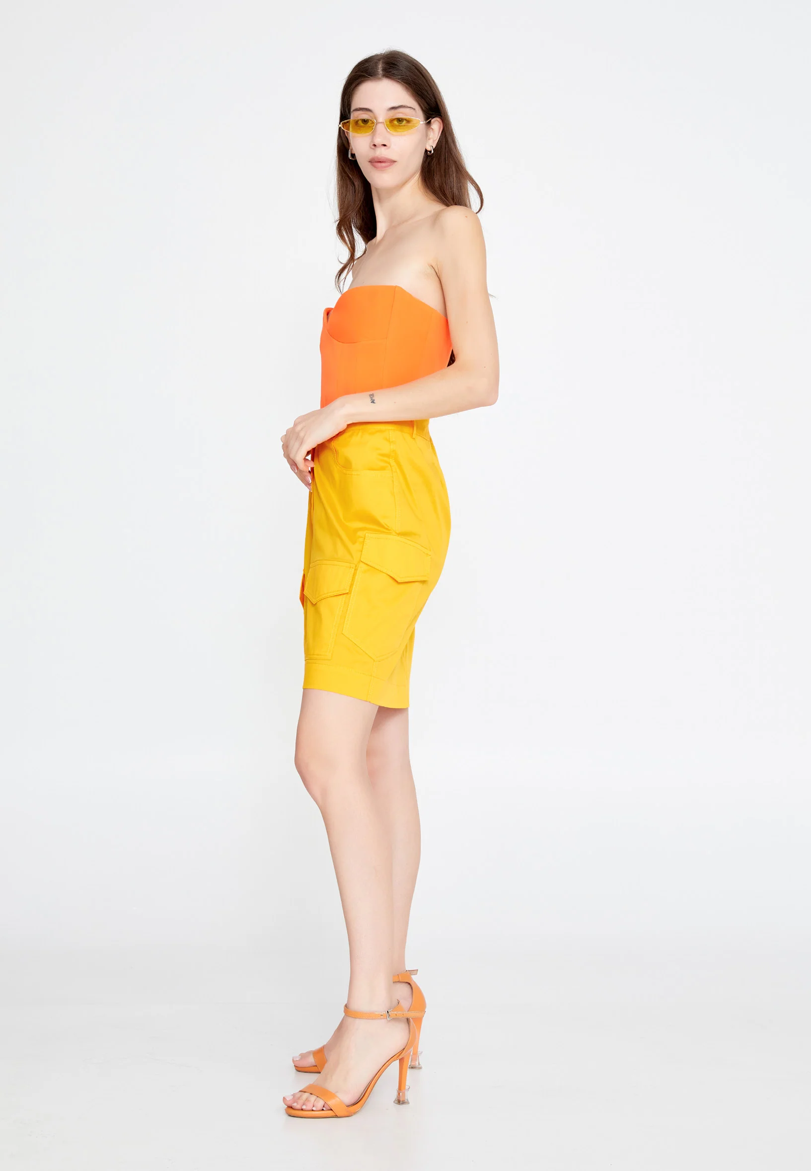 Mini Solid Color Regular Skirt ber23y3135 - Image 8