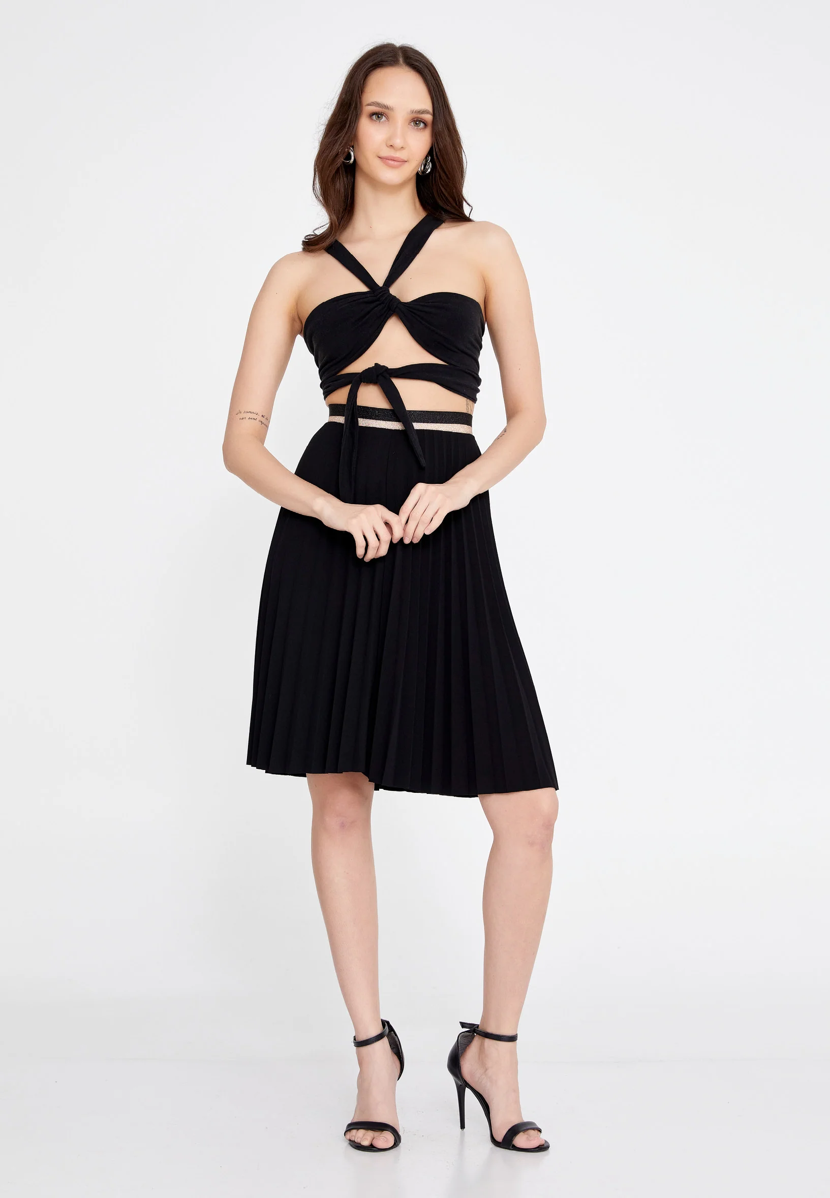 Mini Solid Color Regular Skirt esl9119 - Image 6