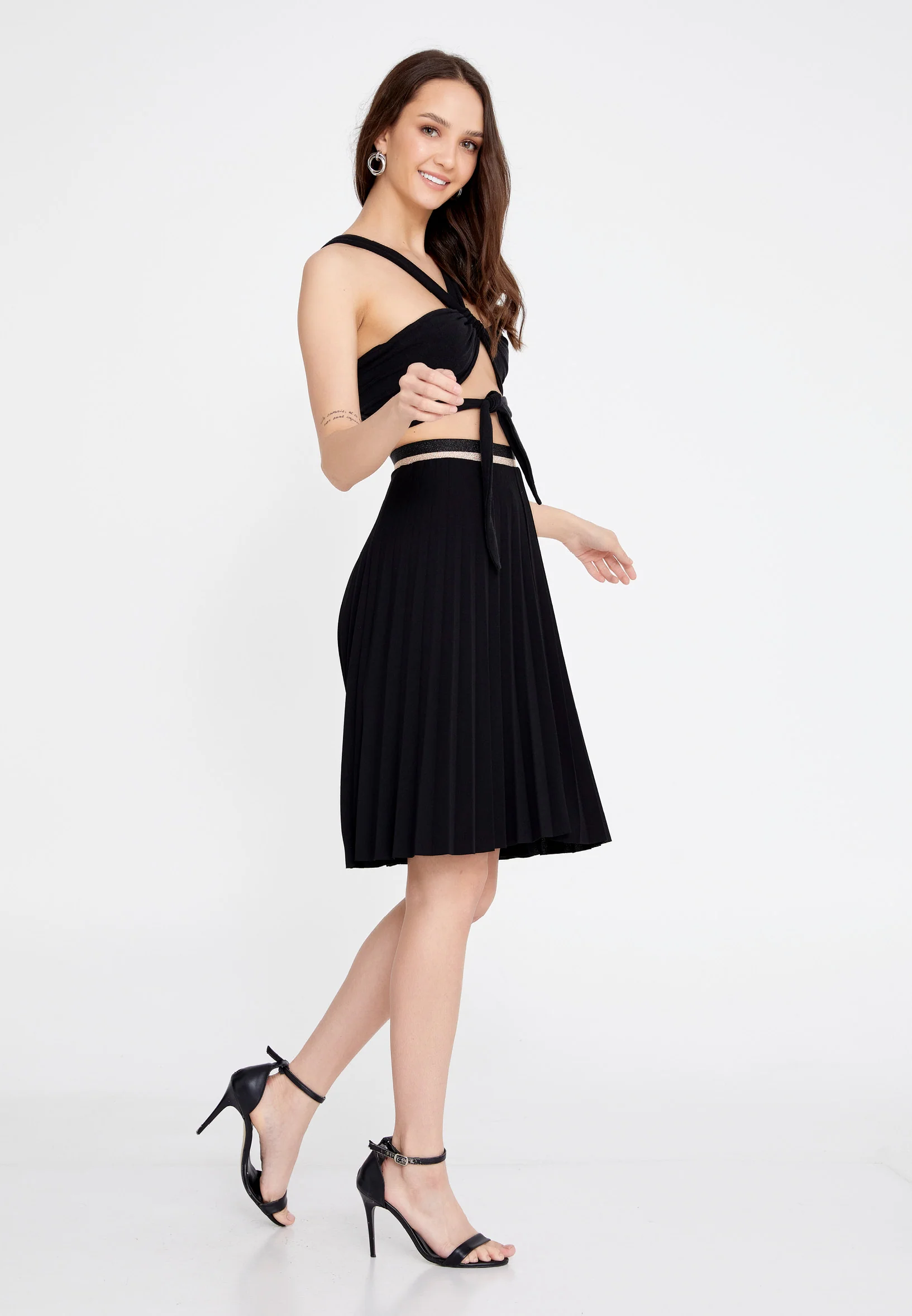 Mini Solid Color Regular Skirt esl9119 - Image 8