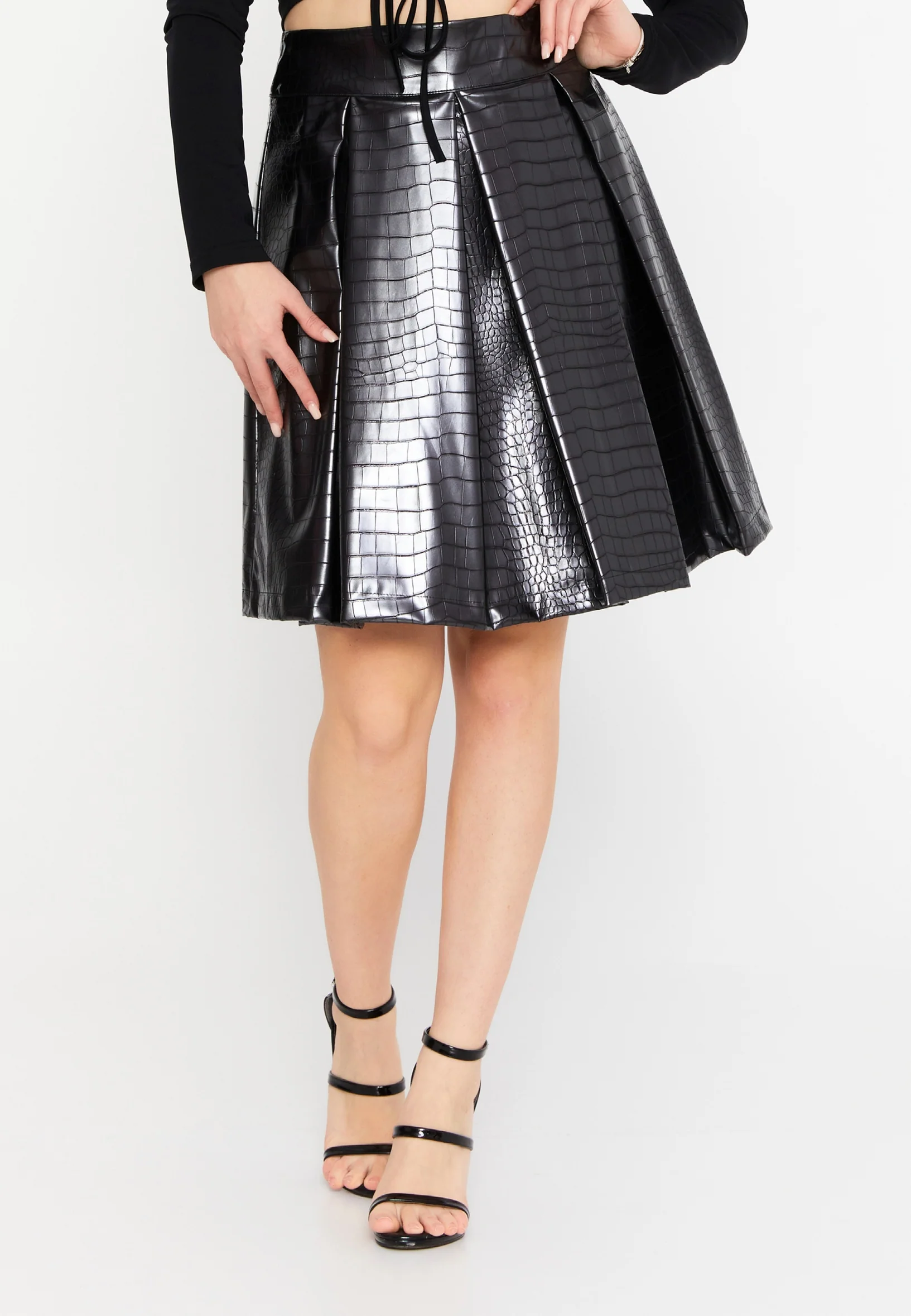 Mini Solid Color Regular Skirt eslzeg2396 - Image 8