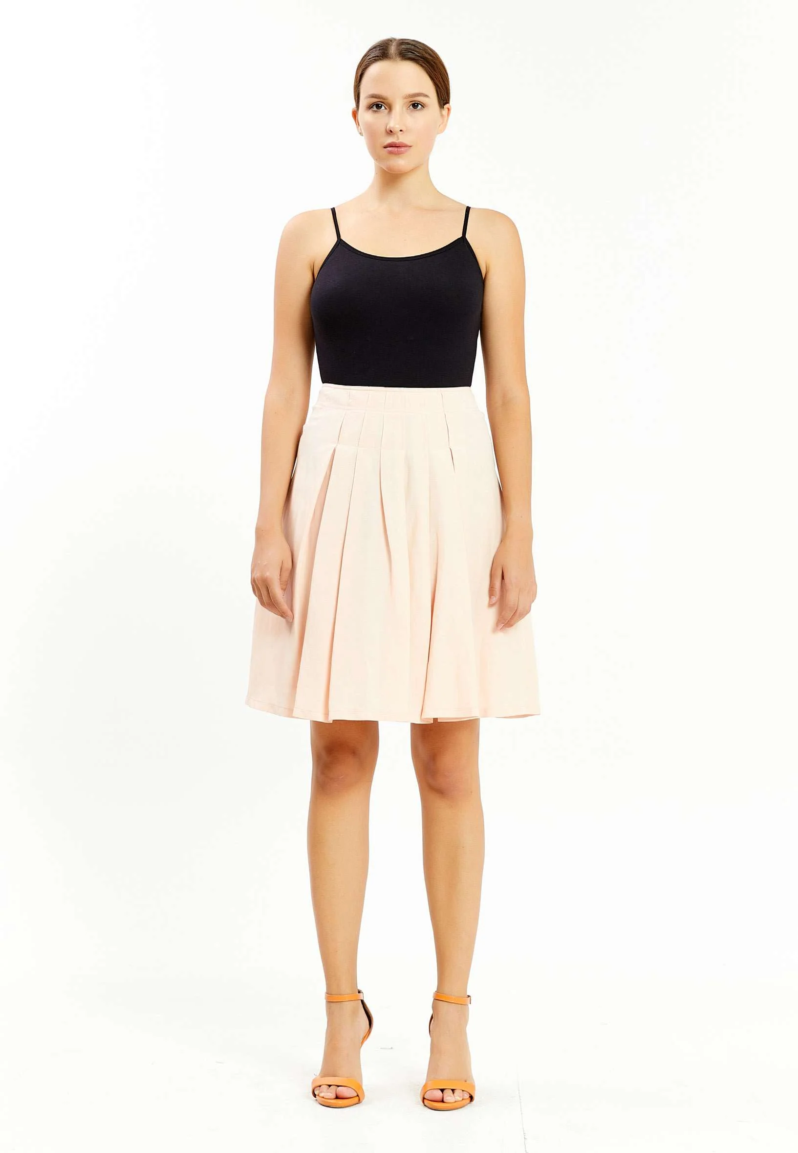 Mini Solid Color Regular Skirt mis37183 - Image 2