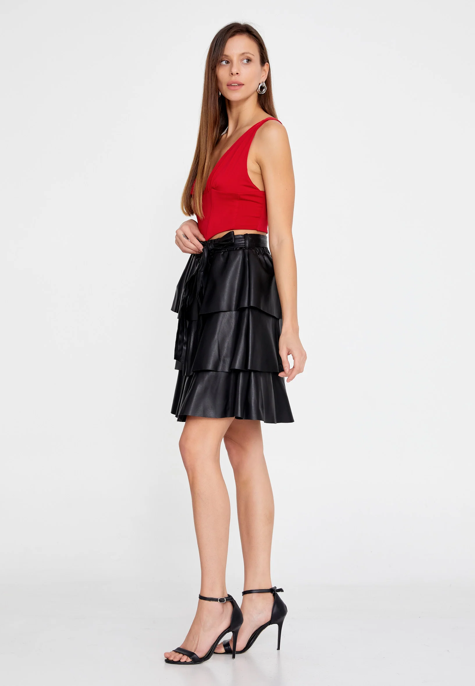 Mini Solid Color Regular Skirt rui19487 - Image 4