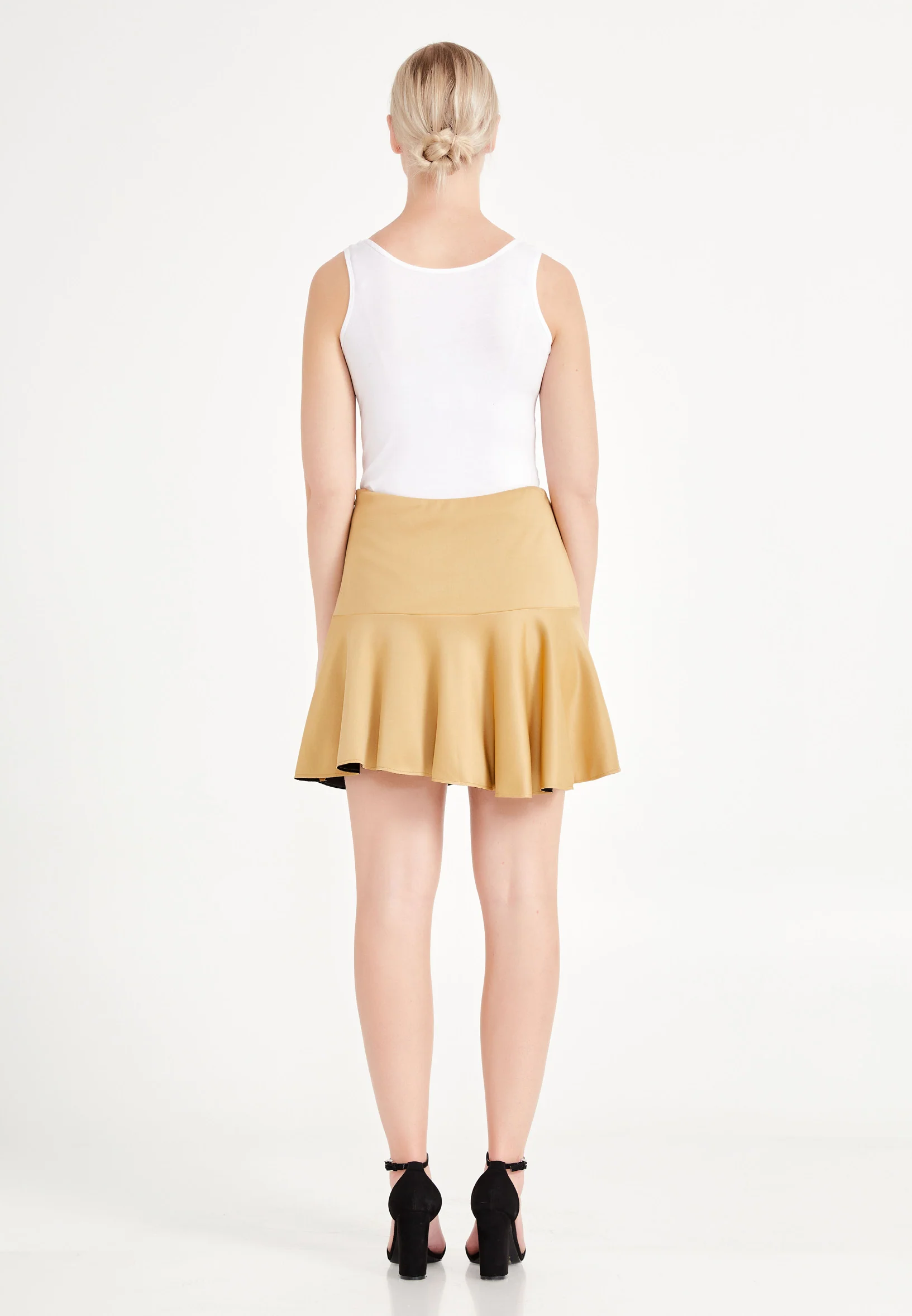 Mini Solid Color Regular Skirt ser21355 - Image 3