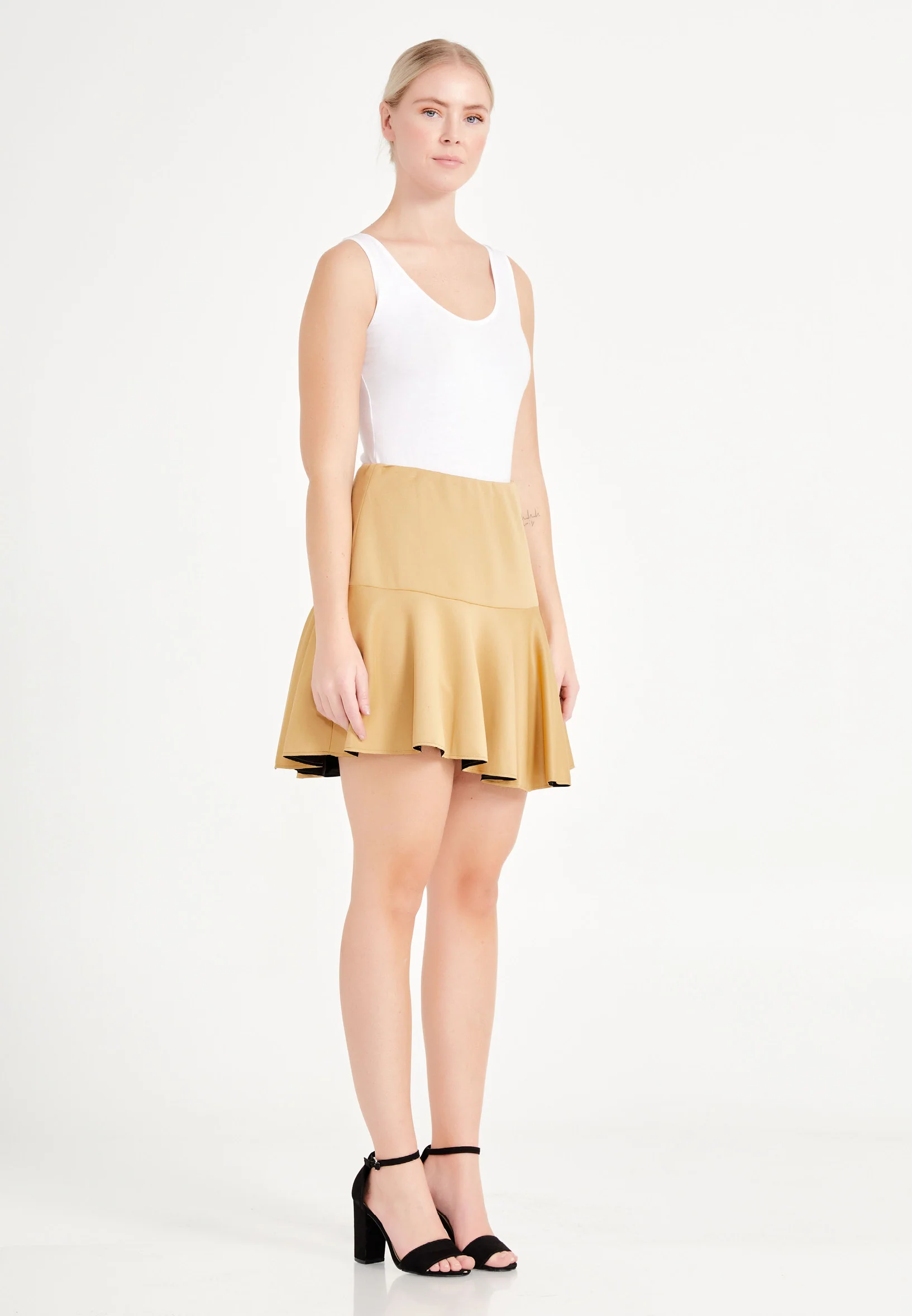 Mini Solid Color Regular Skirt ser21355 - Image 4
